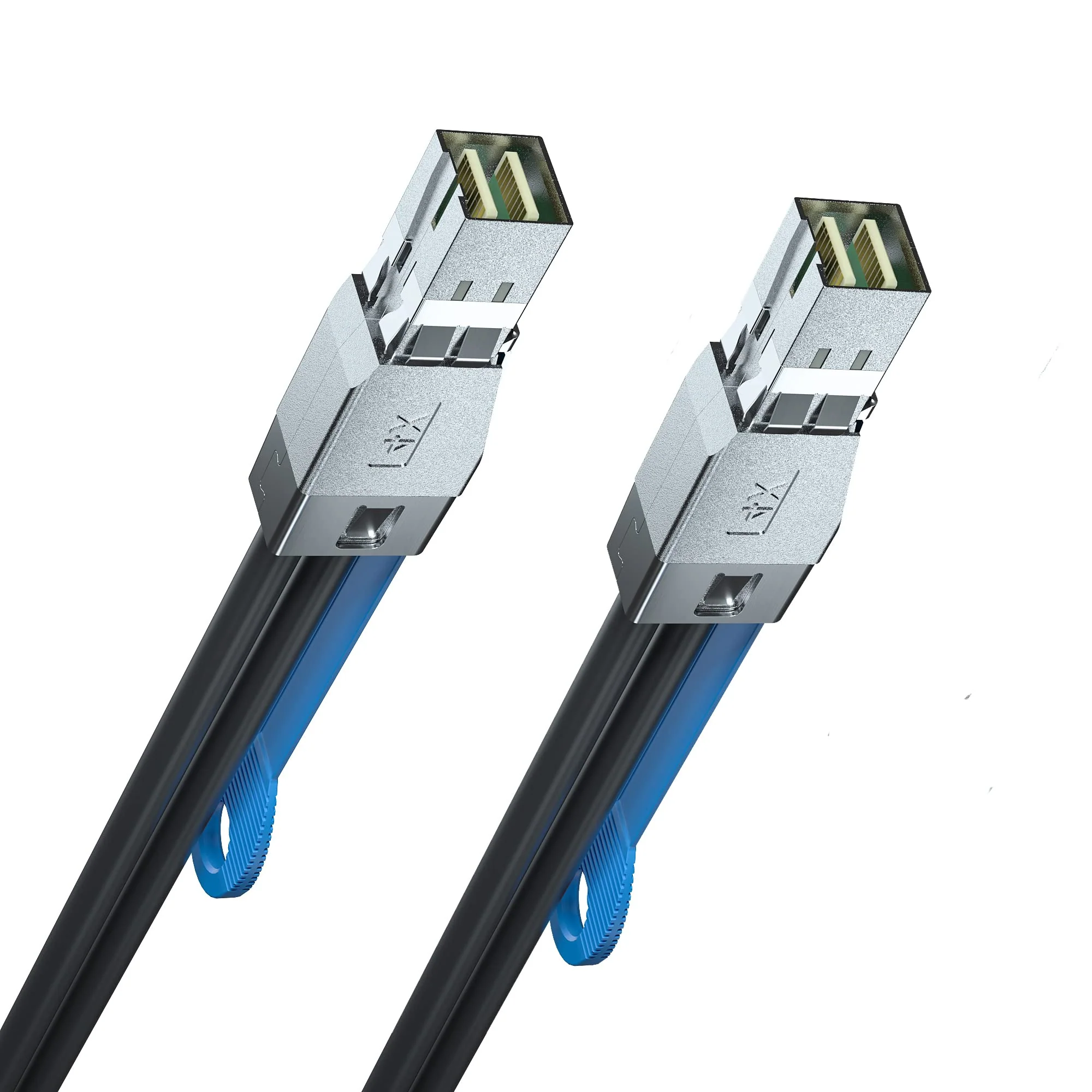 H!Fiber.com 12G External Mini SAS HD SFF-8644 to Mini SAS SFF-8644 Cable, High Density HD Cable, 3-Meter(9.8ft), for Hard Disk Server, SAN, Raid Card 3m(9.8ft) SFF-8644 to SFF-8644 1 - Image 2