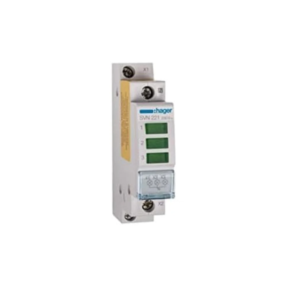 Hager SVN221 - LED 230V AC Triple Green