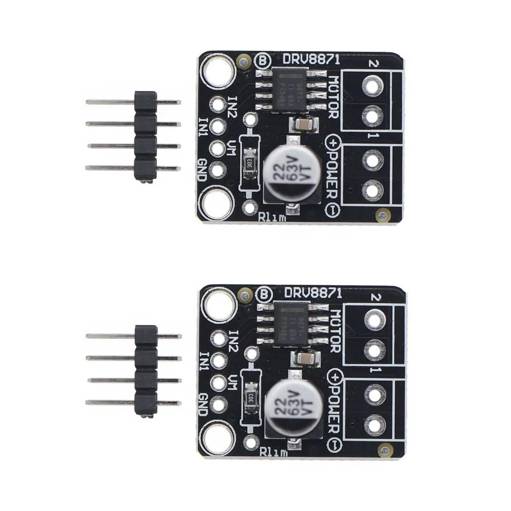Hailege 2pcs DRV8871 DC Motor Drive Module for DC Brush Motor DC Drive Breakout Board H Bridge 6.5V-45V 3.6A Max for PWM Control