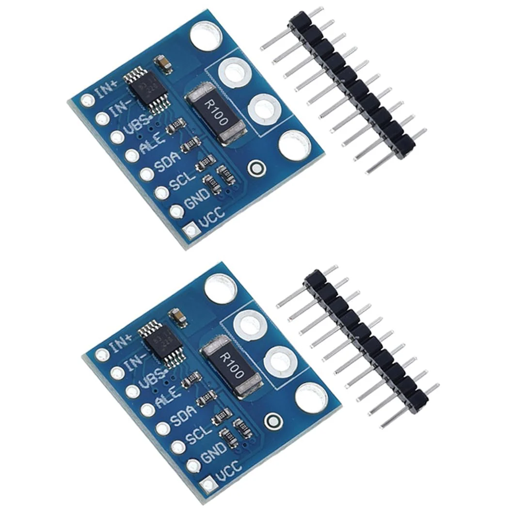 Hailege 2pcs INA226 I2C IIC Bidirectional Current Monitoring Sensor Performance Monitor Sensor with Alarm Function