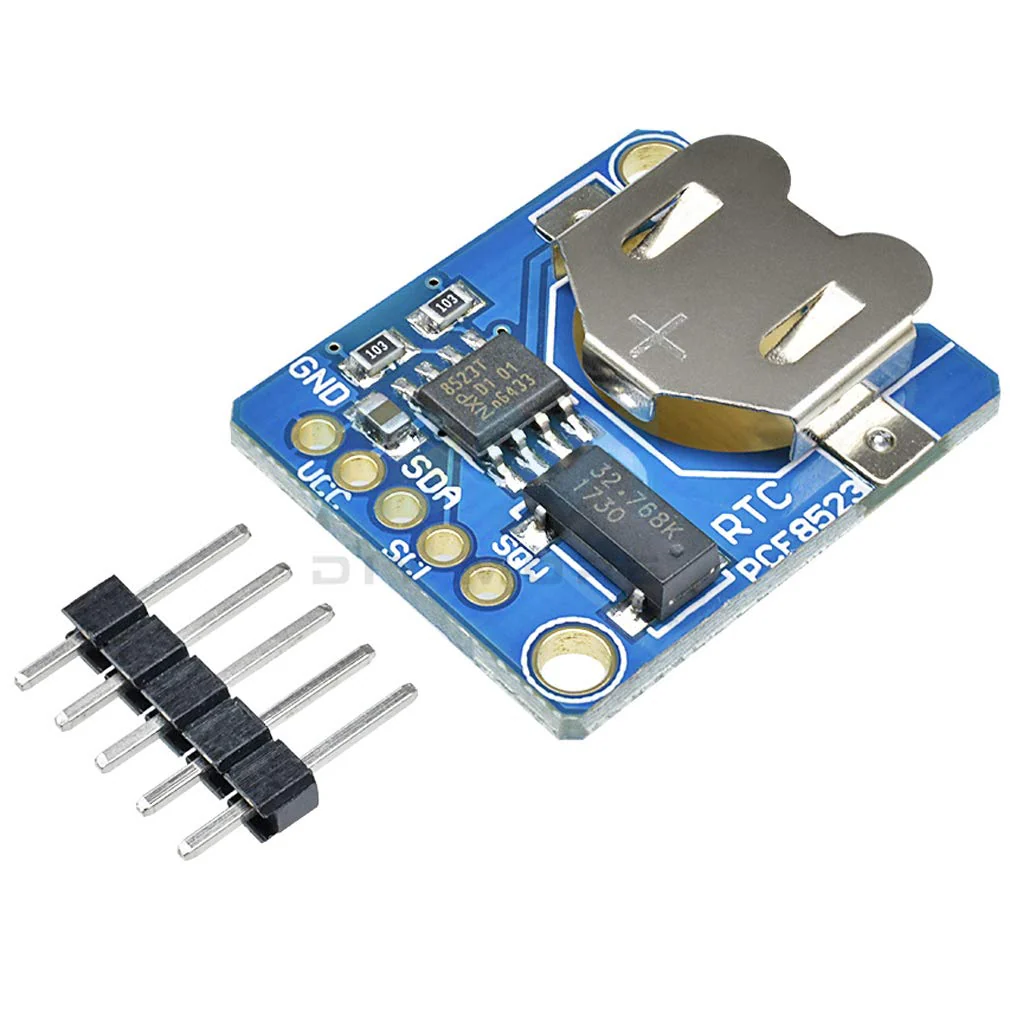 Hailege PCF8523 Real Time Clock RTC Breakout Module PCF8523 Real Time Clock Mounted Breakout Board 3.3V 5V Time Clock for Arduino