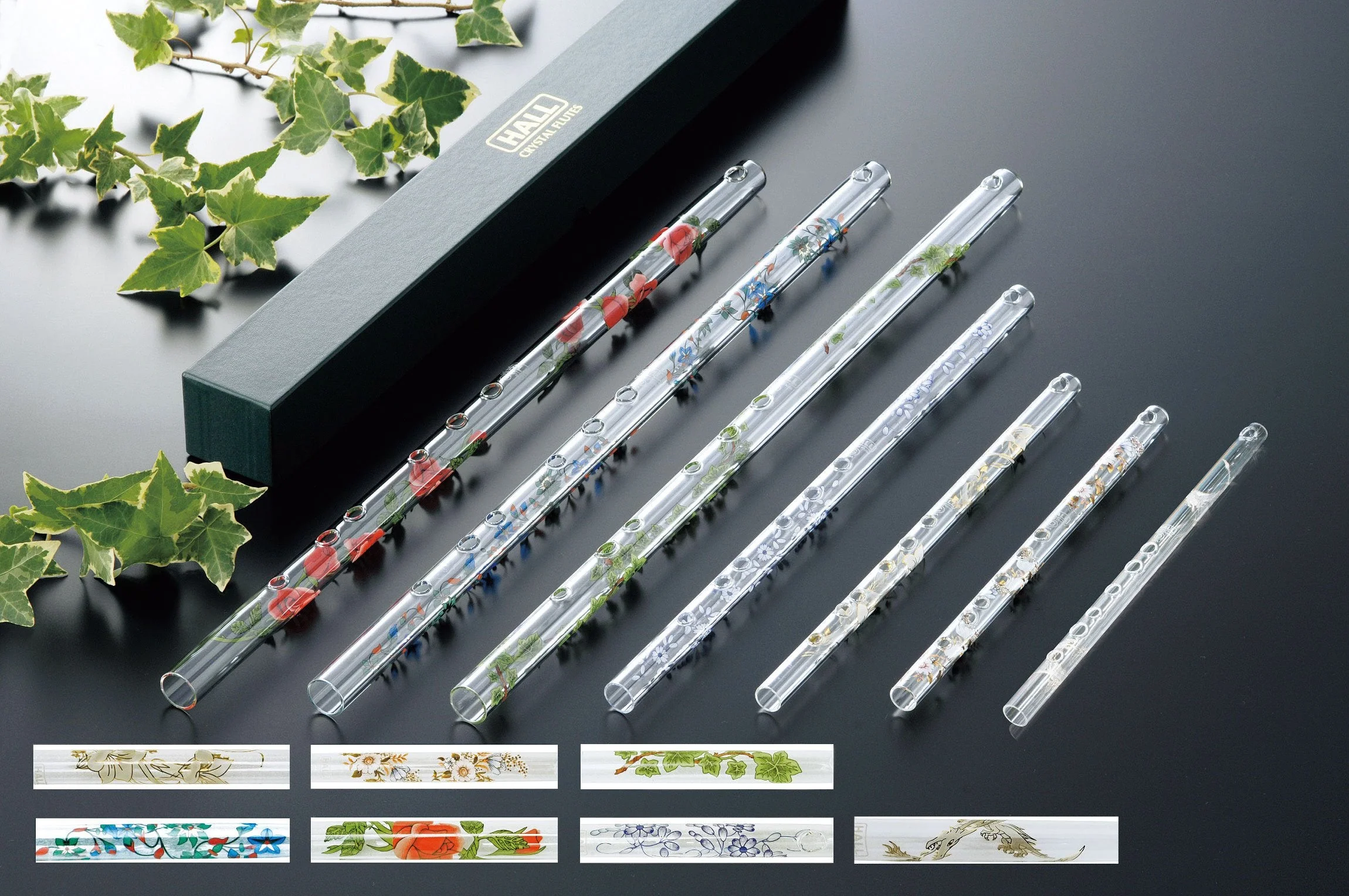 Hall Crystal Flute 11202 - Inline Glass Piccolo in C - Carolina - Image 9