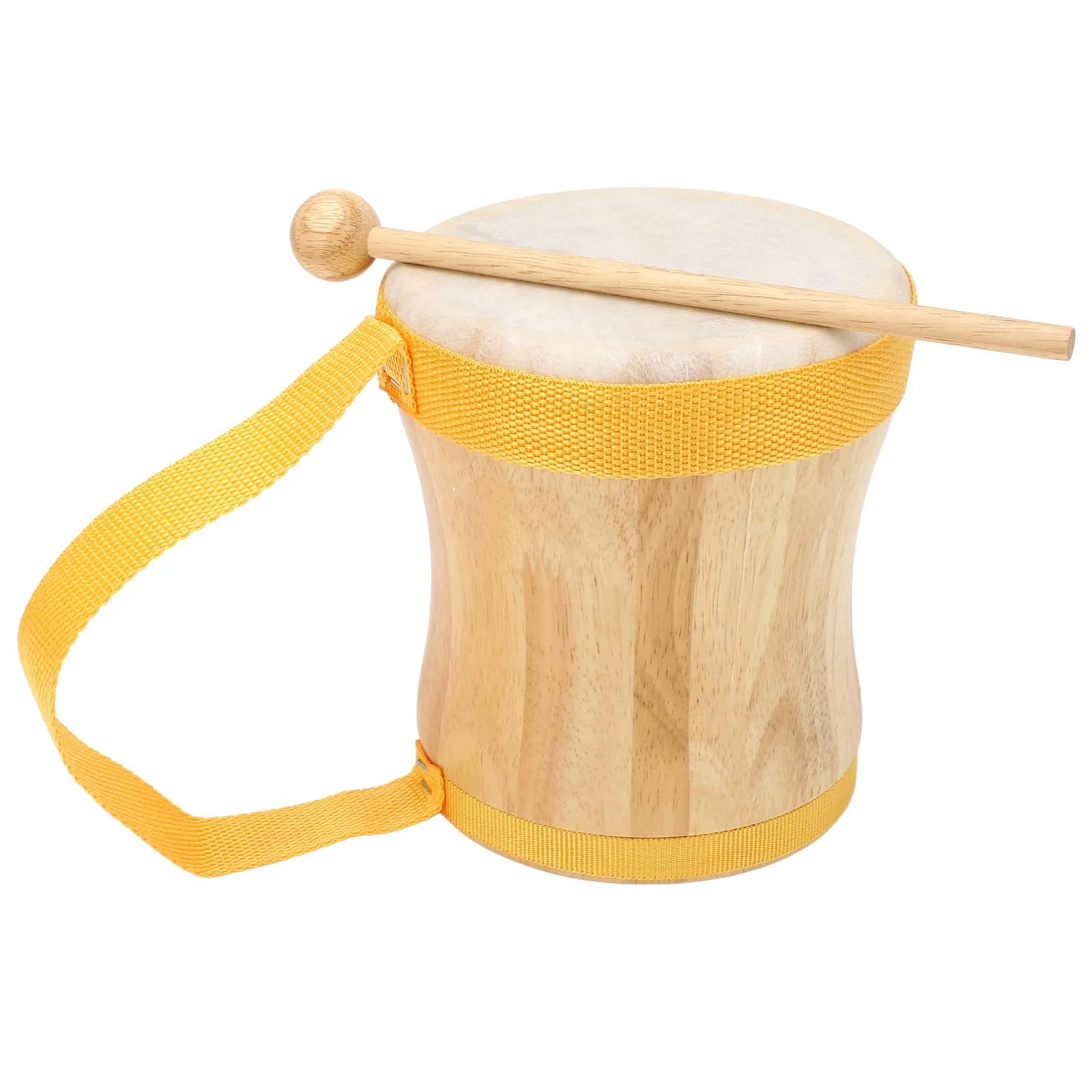 Hand Drum, Bongos For Adults Sheepskin Drum Top Hand Drums For Adults with Stick For Performances, Parties and Music Festivals (Yellow)