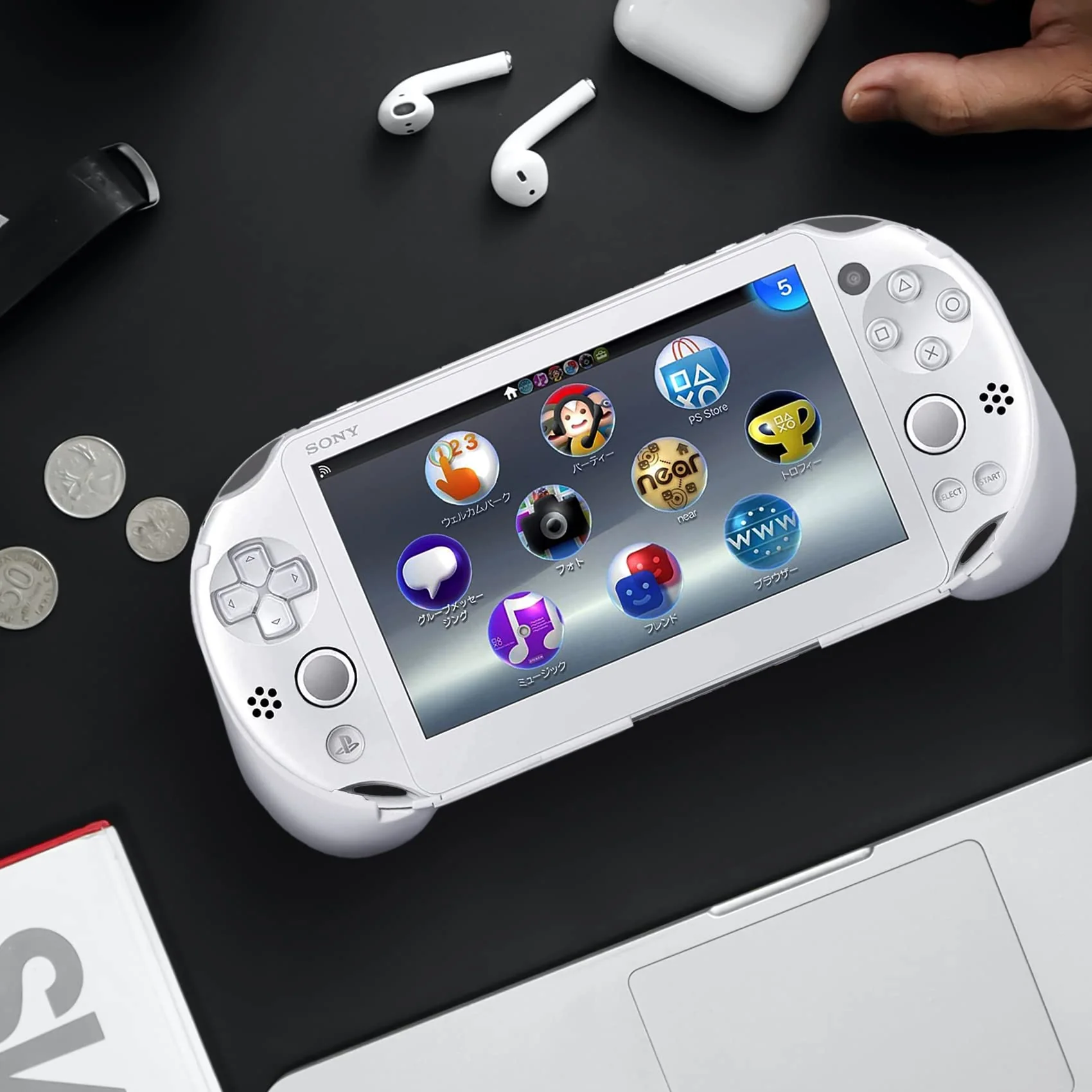 Hand Grip Handle Joypad Protective Case with L2 R2 Trigger Button Grip Shell Controller Protective Case for Sony Playstation PS Vita 2000 PSV 2000 PS Vita Slim.(White) - Image 6
