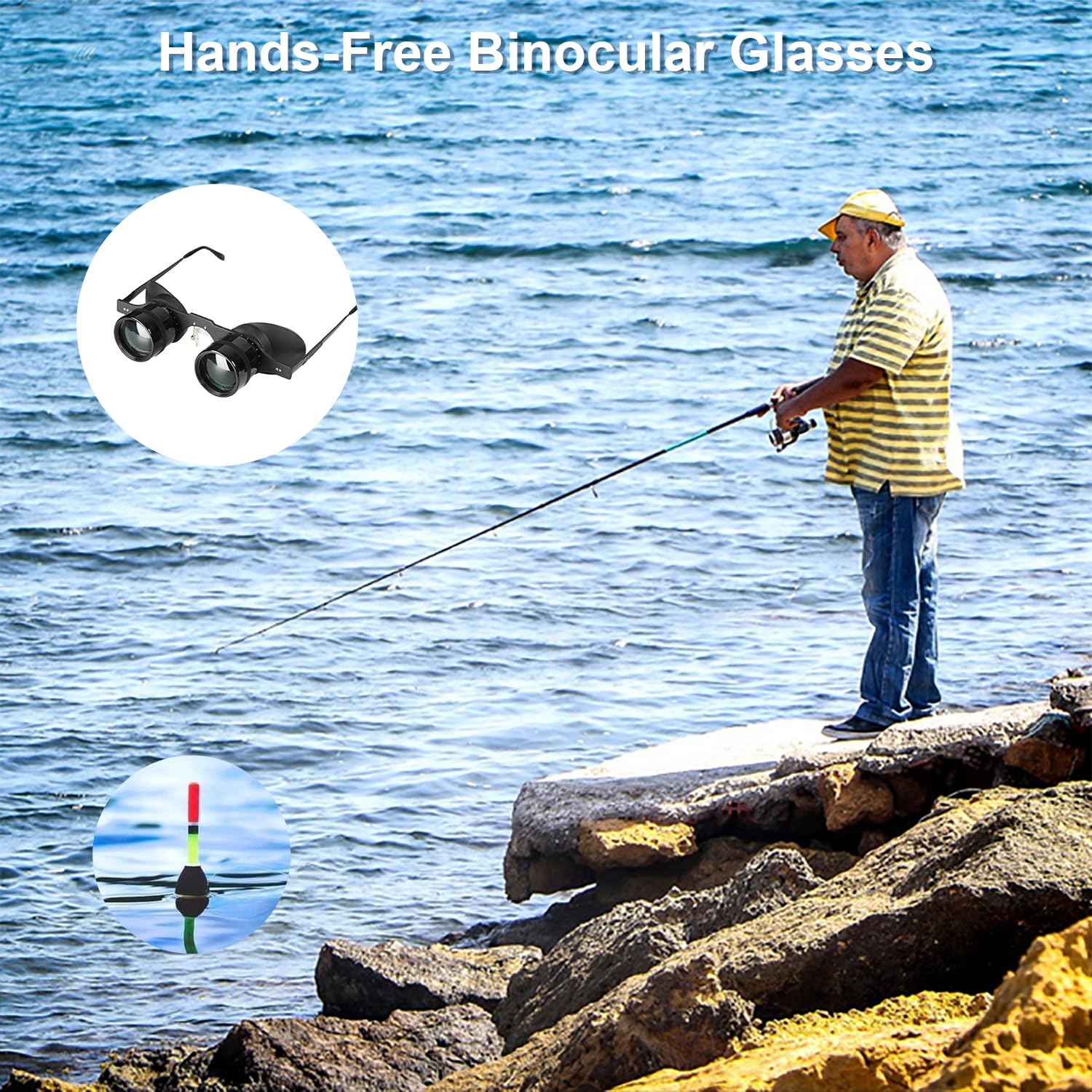 Hands-Free Binocular Glasses for Enhanced Viewing - HD Clarity, Lightweight & Portable, Adjustable Focus, Perfect for Bird Watching, Sports, Concerts, Vision Impairment - User-Friendly - Image 5
