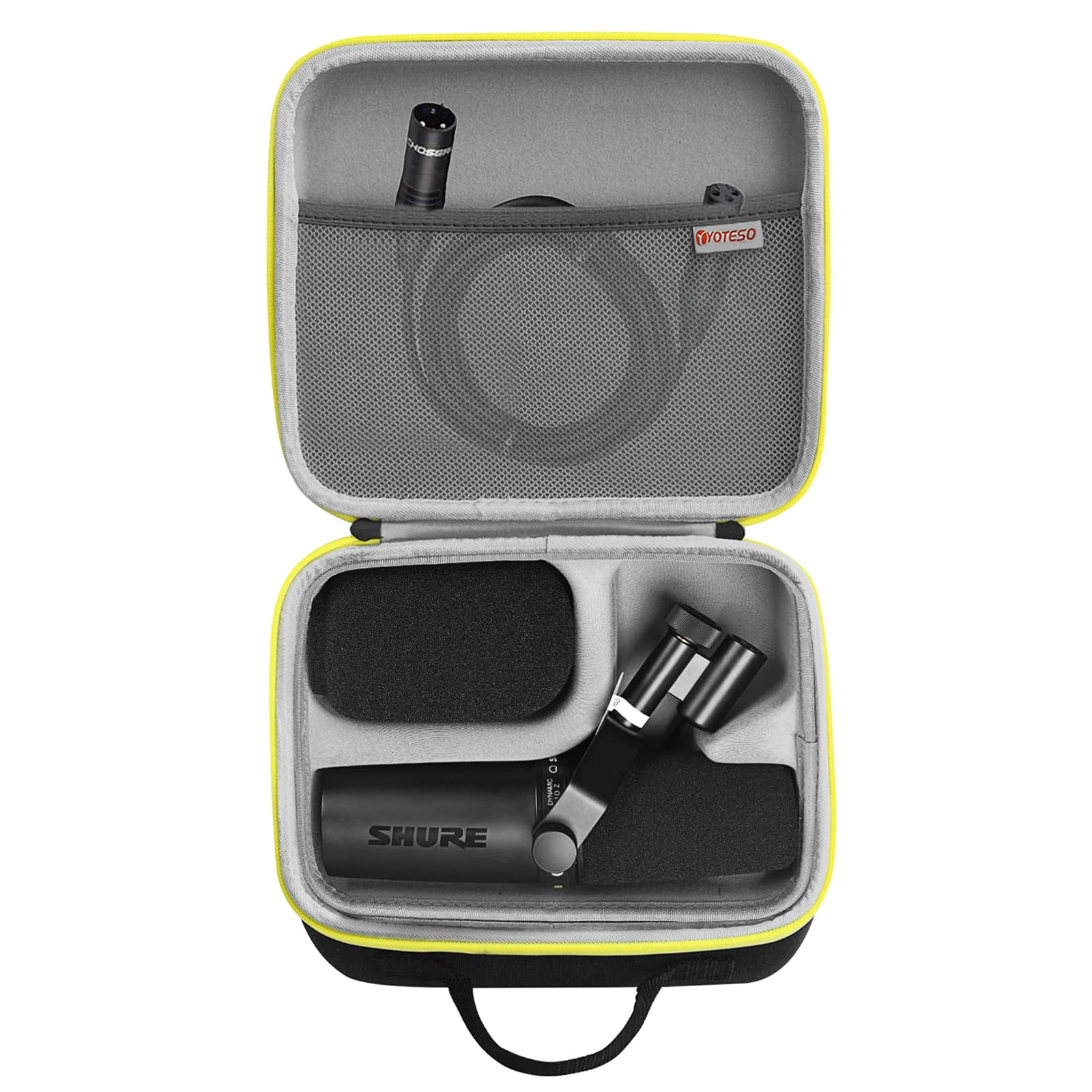 Hard Carrying Case Compatible with Shure SM7dB/MV7 SM7B Vocal Dynamic Microphone for Hard EVA Material for Easy Travel Fits Shure SM7B/MV7/ SM7dB(Case Only)