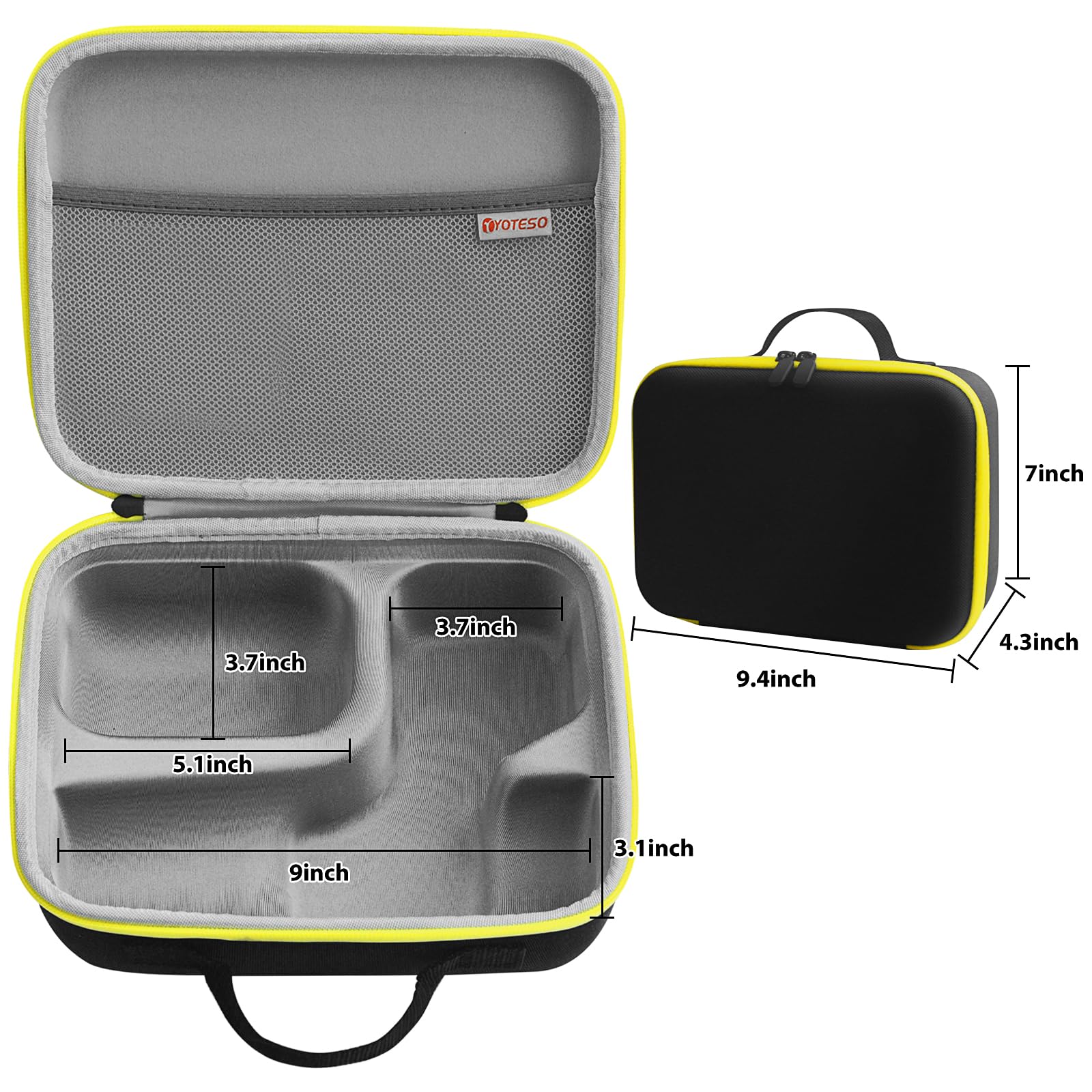 Hard Carrying Case Compatible with Shure SM7dB/MV7 SM7B Vocal Dynamic Microphone for Hard EVA Material for Easy Travel Fits Shure SM7B/MV7/ SM7dB(Case Only) - Image 3