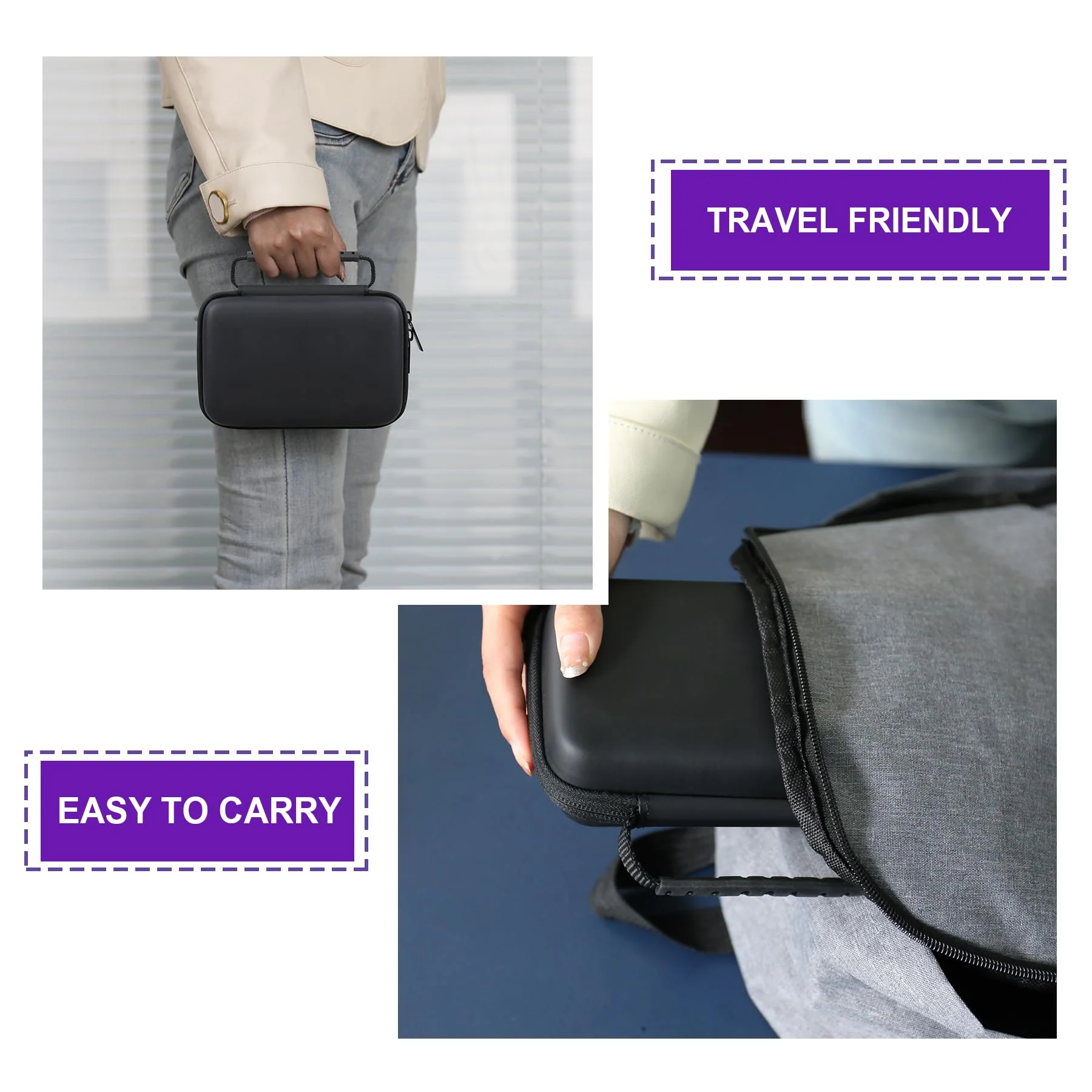 Hard Carrying Case for Alto Professional Bluetooth Total 2/ Bluetooth Ultimate, Bluetooth Receiver Travel Storage Holder with Zipper Mesh Bag for USB Charging Cable, SD Card, Black - Image 5