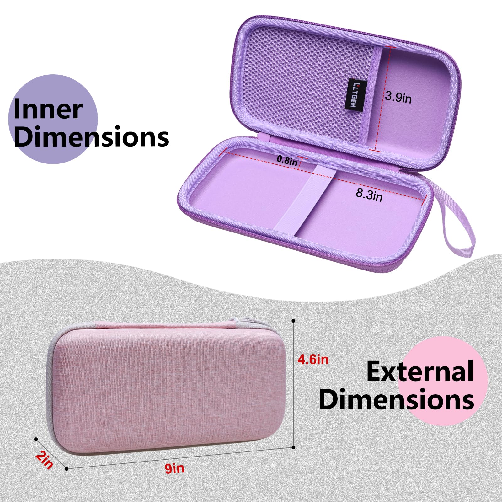 Hard Case Compatible with Texas Instruments TI-84 Plus CE/TI-84 Plus/TI-Nspire CX II CAS/TI-Nspire CX II/TI-83 Plus/TI-85 /TI-86 /TI30xs /TI36X Pro/TI 34 Color Graphing Calculator (Purple) Purple - Image 6