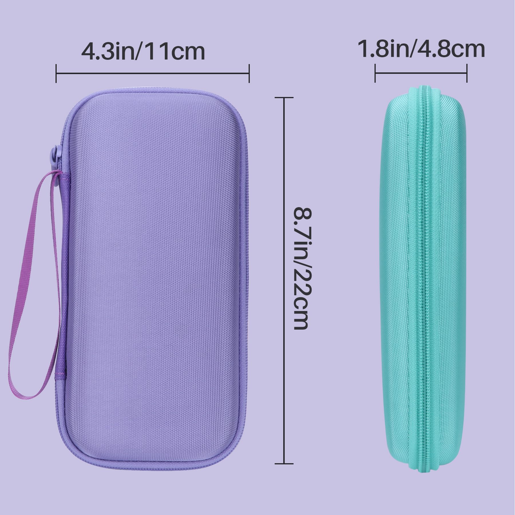 Hard Case Compatible with Texas Instruments TI-84 Plus CE/TI-84 Plus/TI-Nspire CX II CAS/TI-Nspire CX II/TI-83 Plus/TI-89 Titanium/TI-85 / TI-86 Color Graphing Calculator (Iris Purple Case) Iris Purple Case - Image 8