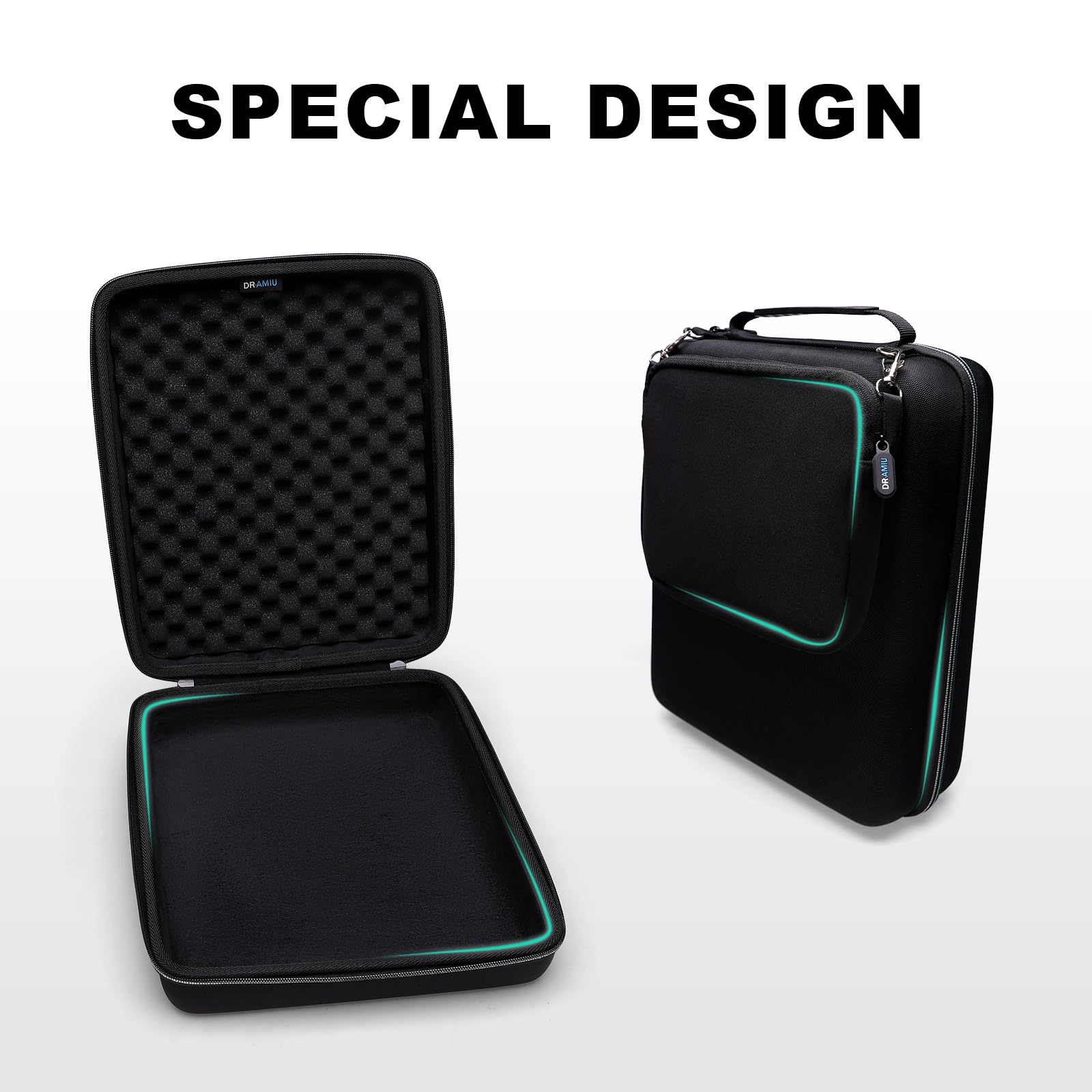 Hard Case Compatible with YAMAHA MG10XU or MG10 10-Input Stereo Mixer with Small Storage Bag Black - Image 5