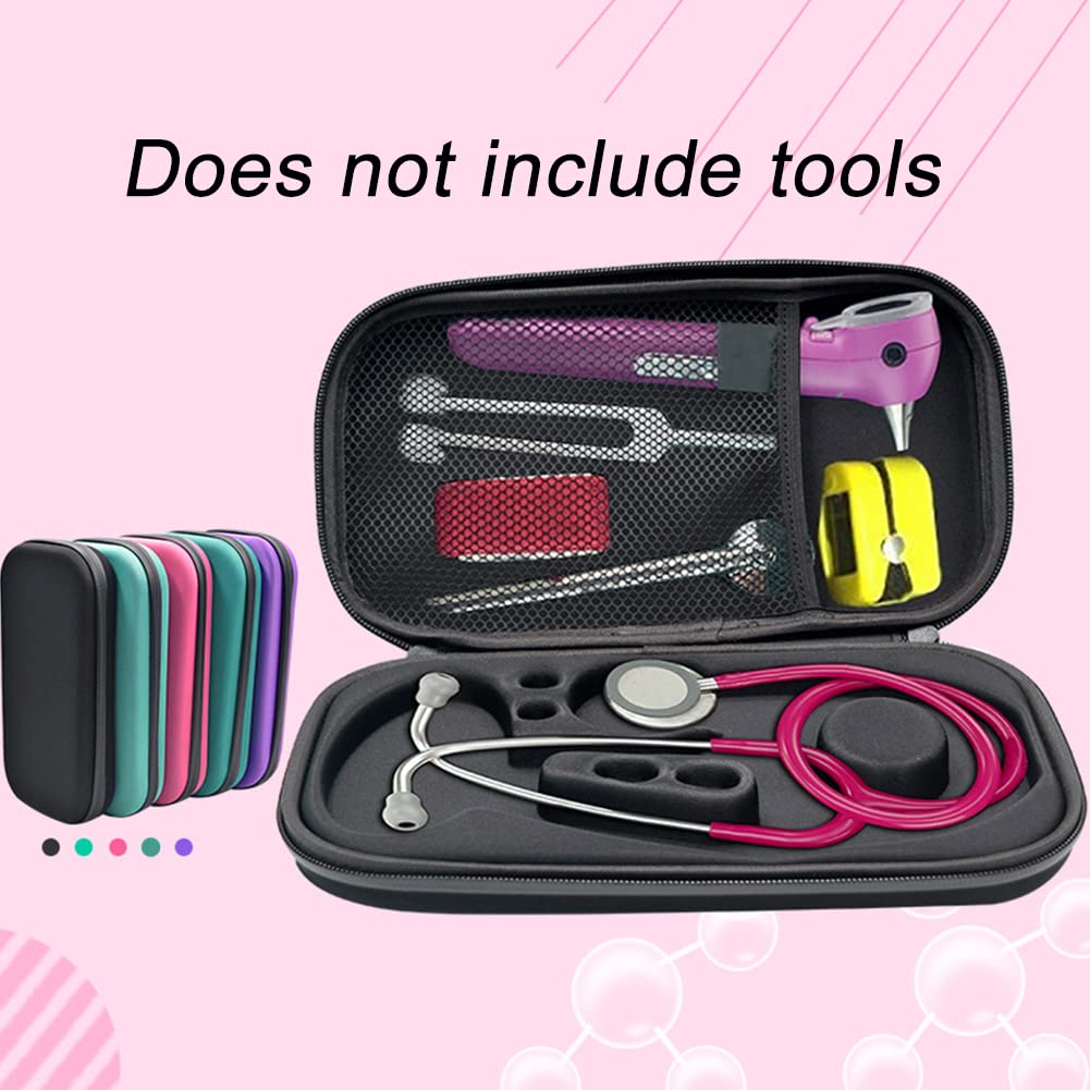 Hard Case for 3M Littmann Classic III Stethoscope, Carry Travel M/Medical Organiser, Stethoscope, Hard Storage Box, EVA Bag, black, Professional - Image 7