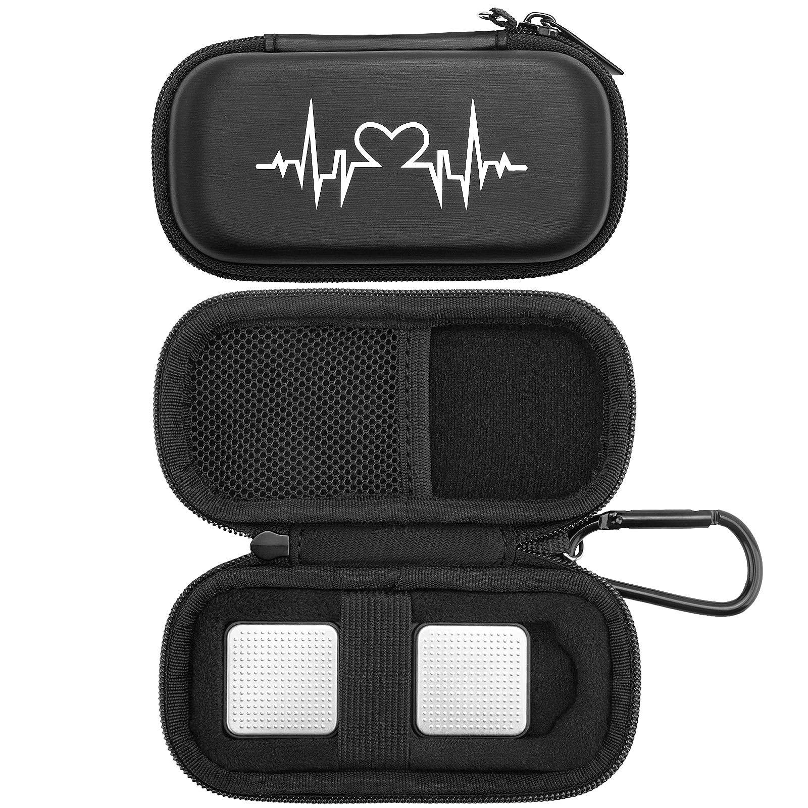 Hard Case for Heart Monitor EKG Devices, Travel Case Protective Cover Storage Bag Black