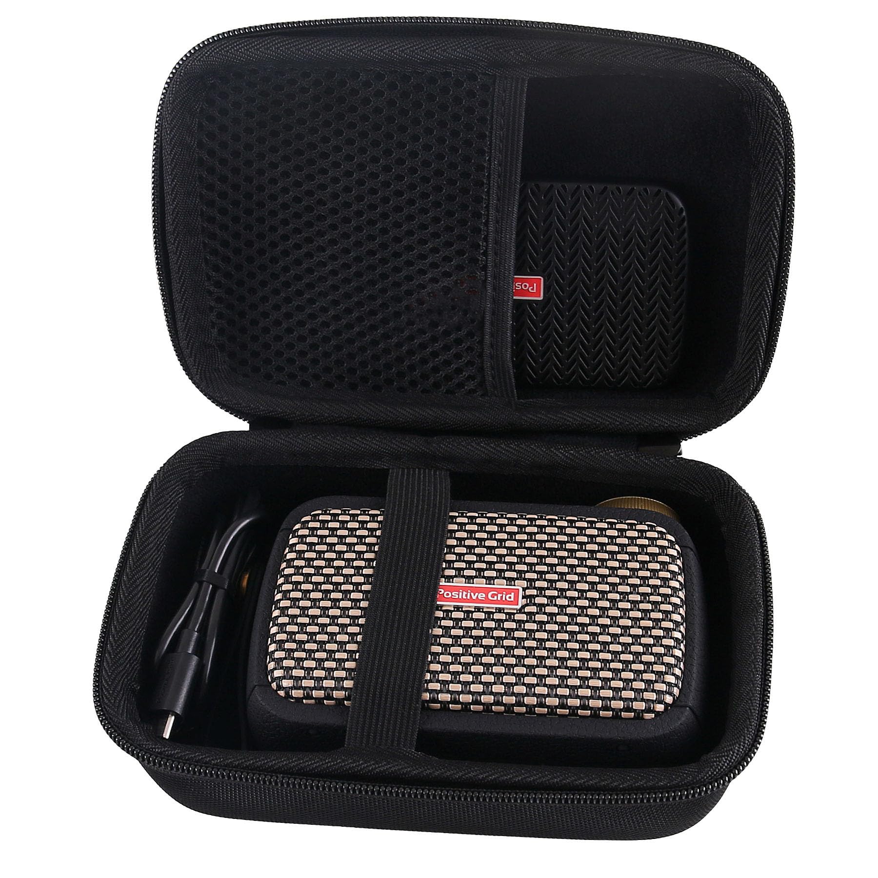 Hard EVA Carrying Case for Positive Grid Spark GO 5W Ultra-Portable Smart Guitar Amp Case.