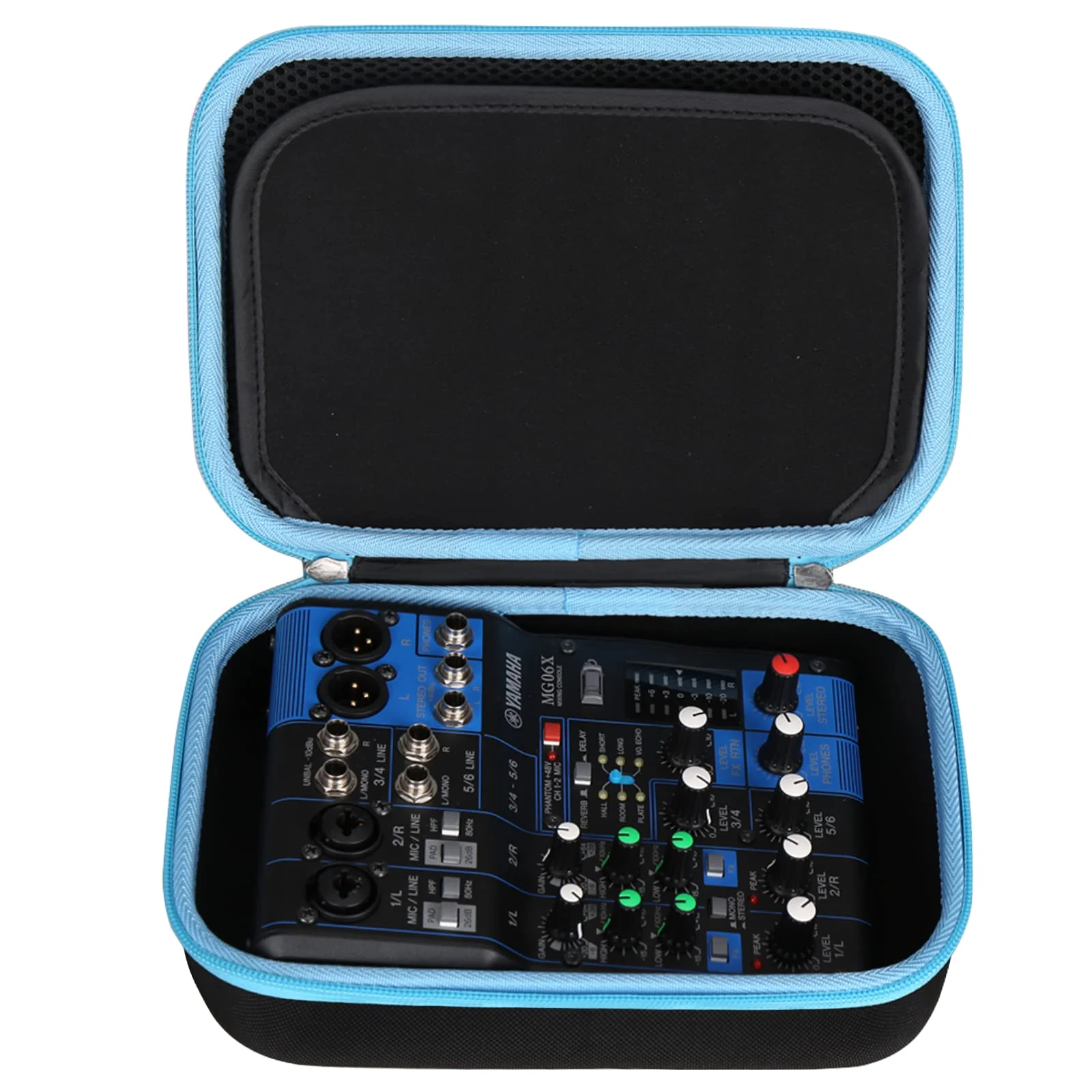 Hard Storage Case Compatible for YAMAHA MG06X/MG06 6-Input/AG03/AG03 MK 2/AG06MK 2 Stereo Mixer, Protective Hard Shell Carrying Bag(CASE ONLY) Black