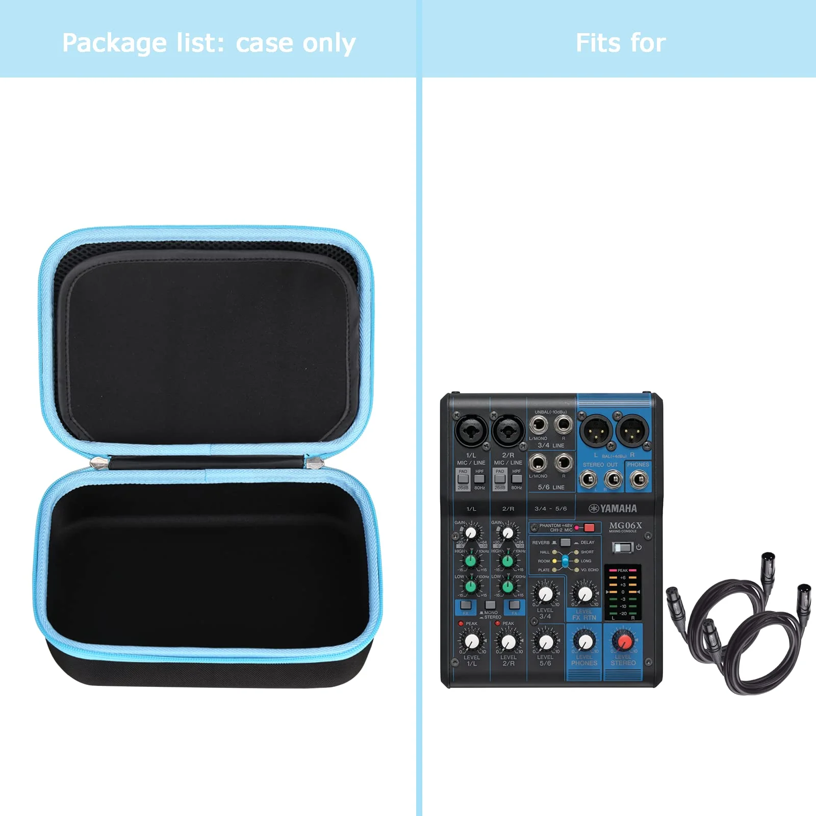 Hard Storage Case Compatible for YAMAHA MG06X/MG06 6-Input/AG03/AG03 MK 2/AG06MK 2 Stereo Mixer, Protective Hard Shell Carrying Bag(CASE ONLY) Black - Image 6