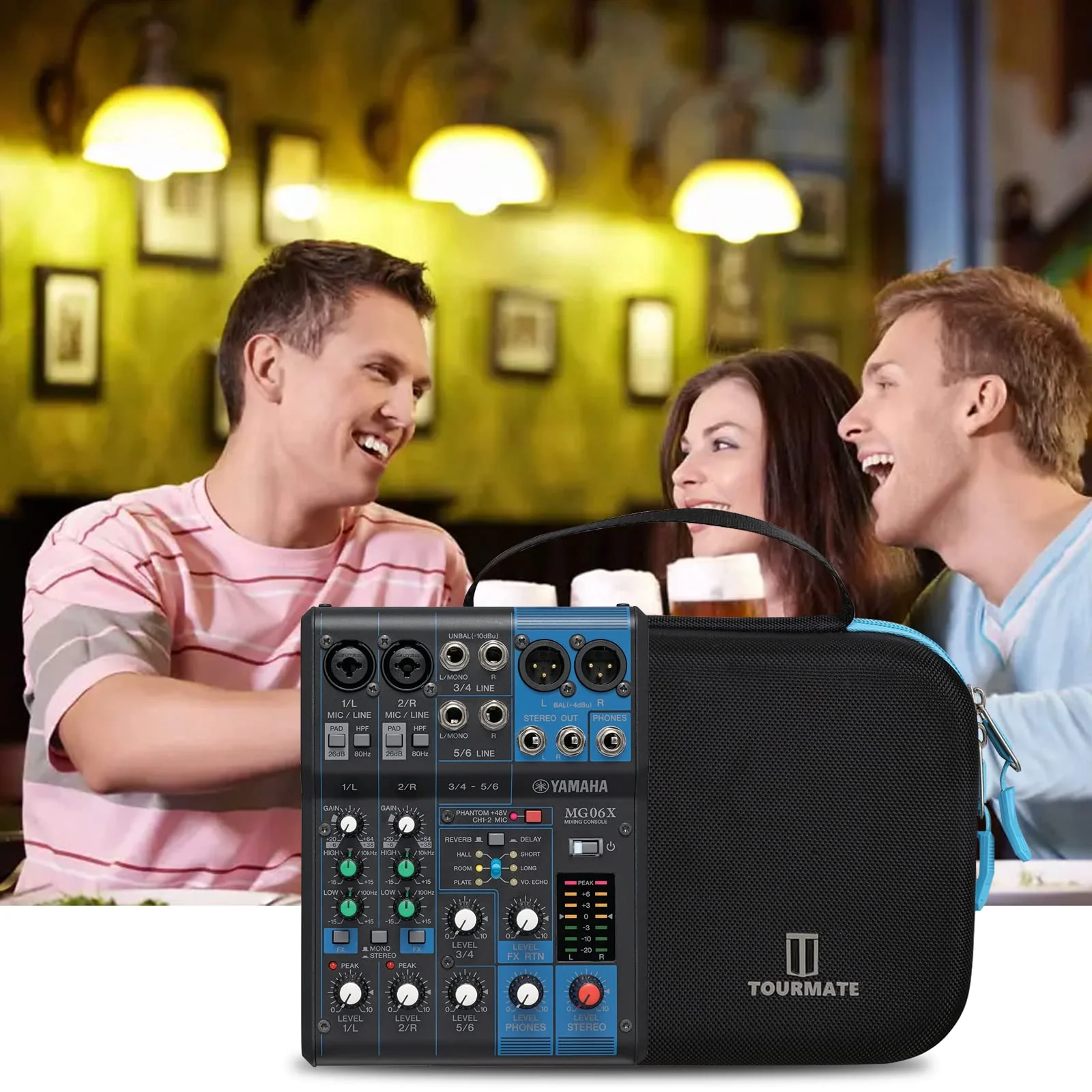 Hard Storage Case Compatible for YAMAHA MG06X/MG06 6-Input/AG03/AG03 MK 2/AG06MK 2 Stereo Mixer, Protective Hard Shell Carrying Bag(CASE ONLY) Black - Image 8