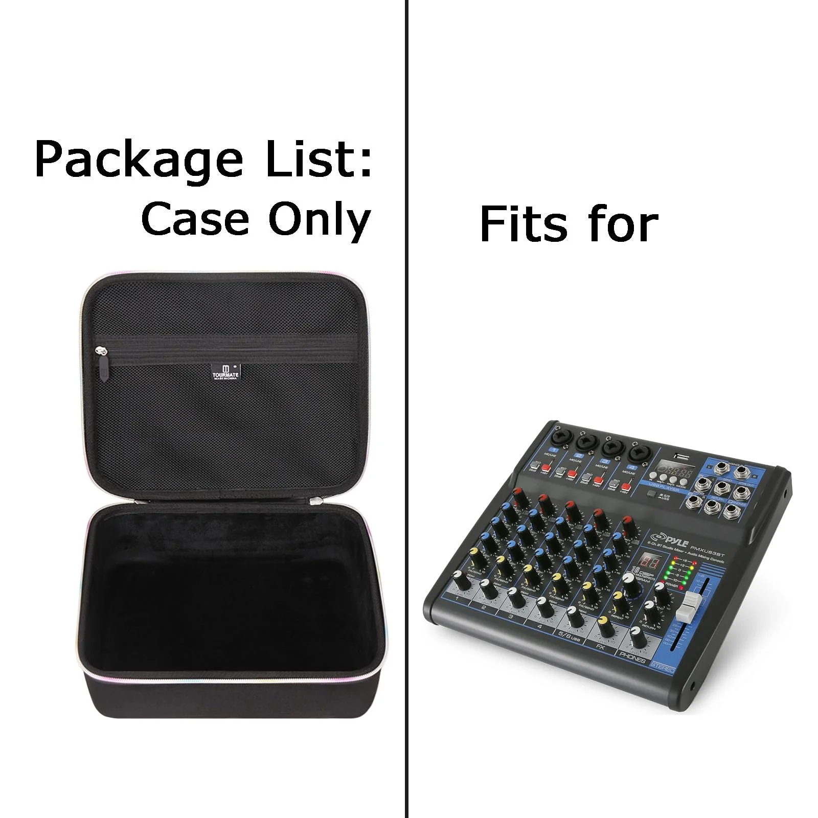 Hard Storage Case for Pyle Professional Audio Mixer - Travel Case for Depusheng M4/M6,Pyle 4/6 Channel PMXU43BT.5 Sound Board Console(Only Box) - Image 6