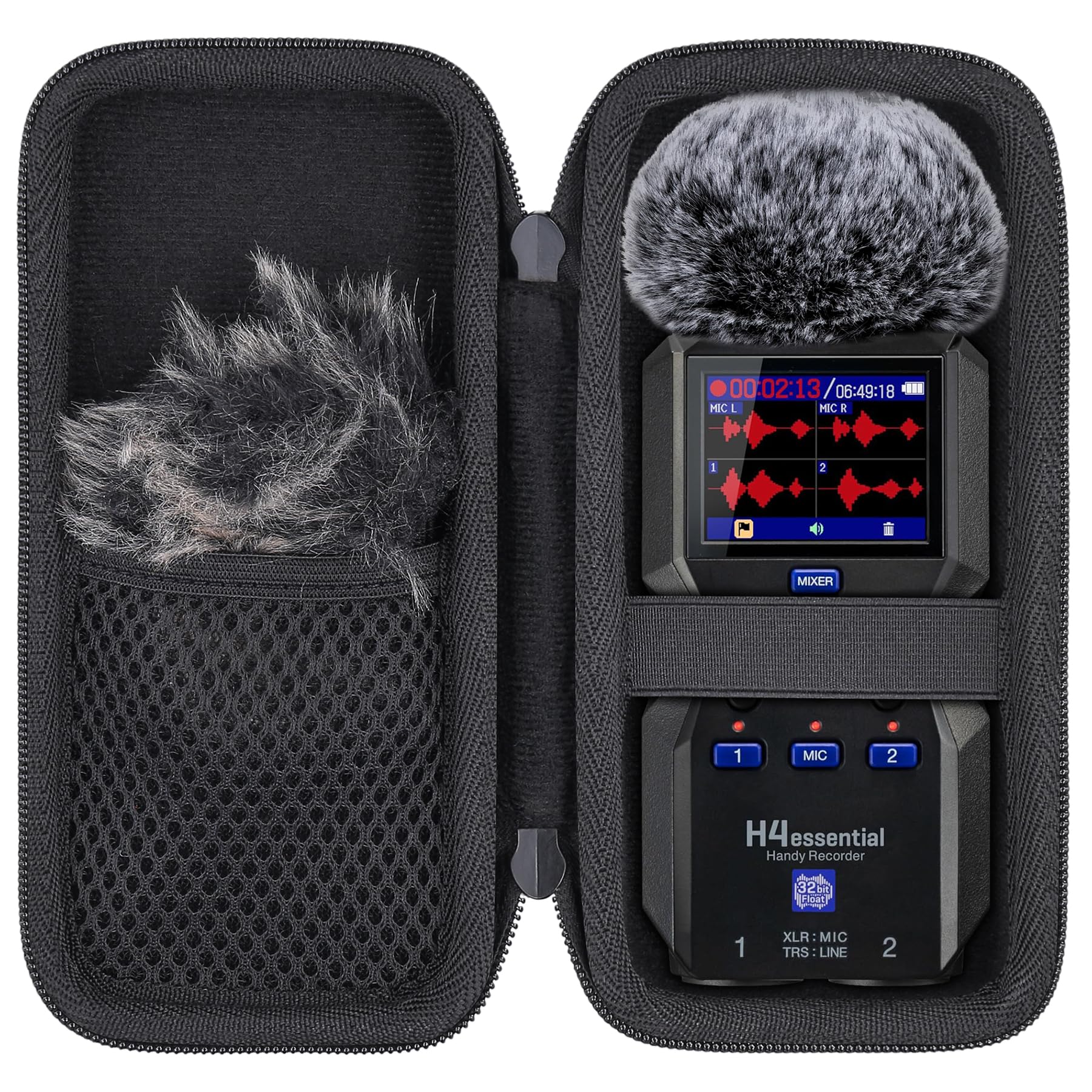 Hard Travel Case for Zoom H4essential 4-Track Stereo Handy Recorder by Aenllosi(Case Only) for H4essential - Image 2