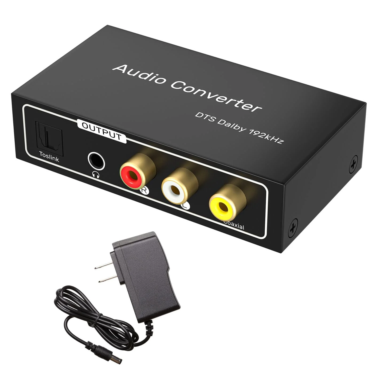 HDMI ARC Audio Extractor, AMANKA Digital HDMI ARC zu SPDIF Koaxial Optical Cinch L/R Stereo Ausgang 3,5mm 192KHz DAC Converter Optical Digital HDMI Audio auf Analog für TV DVD PS4 Blu-ray USW ARC-T1