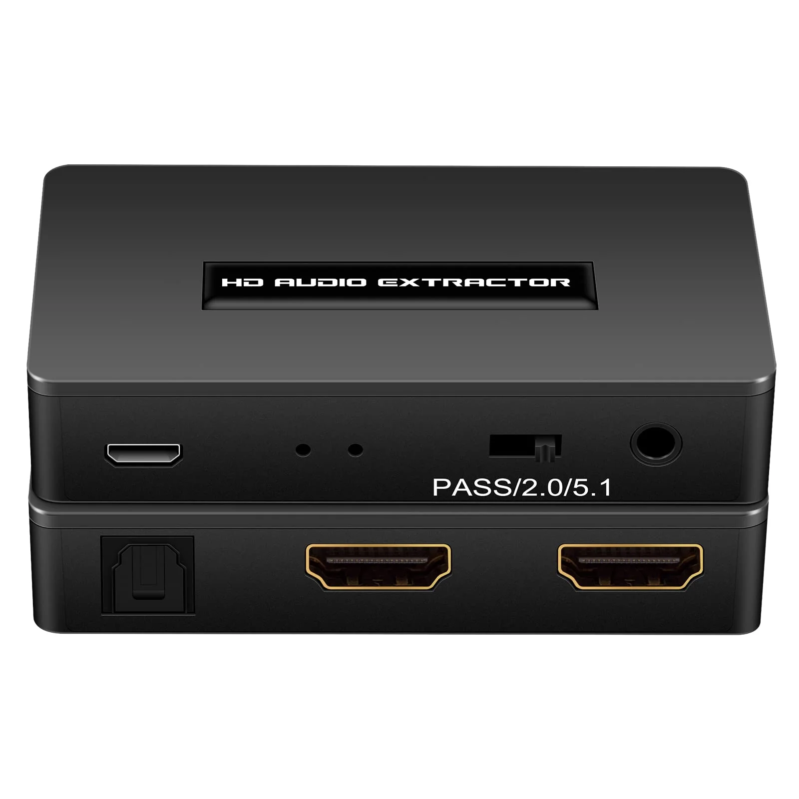 HDMI Audio Extractor Splitter hdmi to hdmi 3.5mm Audio Adapter Converter with Spdif Output Support 1080P 3D Compatable for PS4 Fire Stick Blu-Ray Player etc.