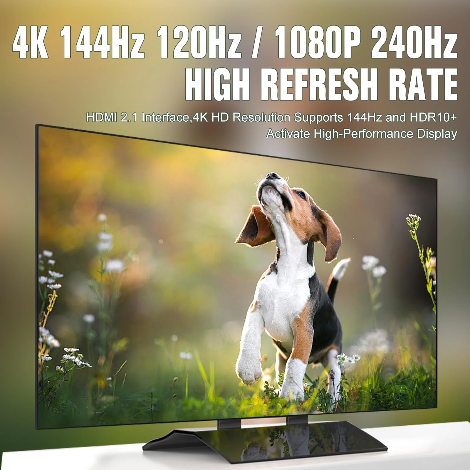 HDMI Switch 4K@120hz,2 in 1 Out switcher Splitter 4Kx2K@120hz,4K@144hz,1080p@240hz,HDMI 2.0b 2x1,Aluminum Shell, Compatible with PS4 PS5, Xbox, Fire Stick, Apple TV, Roku, PC, TV - Image 5