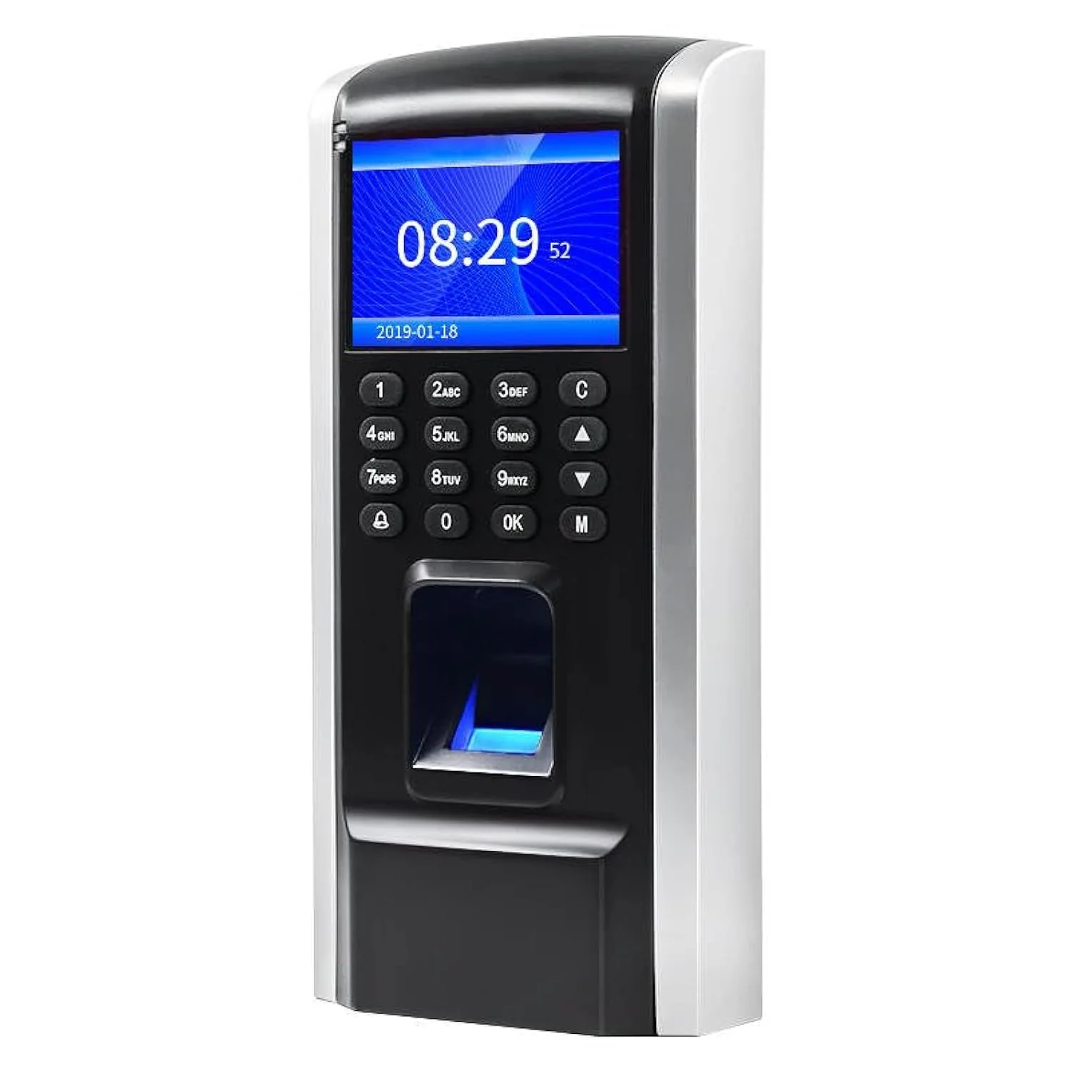 HDWR CTR12 Stamping in the Machine, Time Attendance, Timing Clock with Fingerprint, Password and 125kHz RFID Card System, Scheduling, Employee Time Attendance