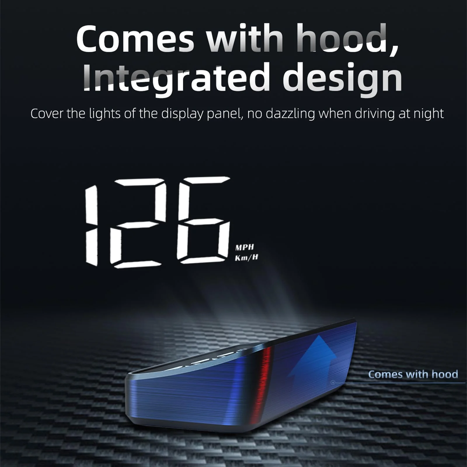 Head Up Display for Car, Car HUD M2(White),Windshield Speedometer Projector with Speed, Automatic Light Sensing,Mile Speed Unit Display,Speedometer Suitable for All Car Models M2 white - Image 4
