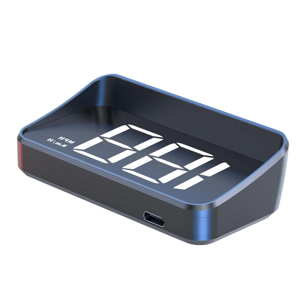 Head-up Display for car Windshield, Bright Large Font, GPS Speedometer with auto-Sensing, Accurate Digital Speedometer, Speed MPH, USB Cable Plug and Play
