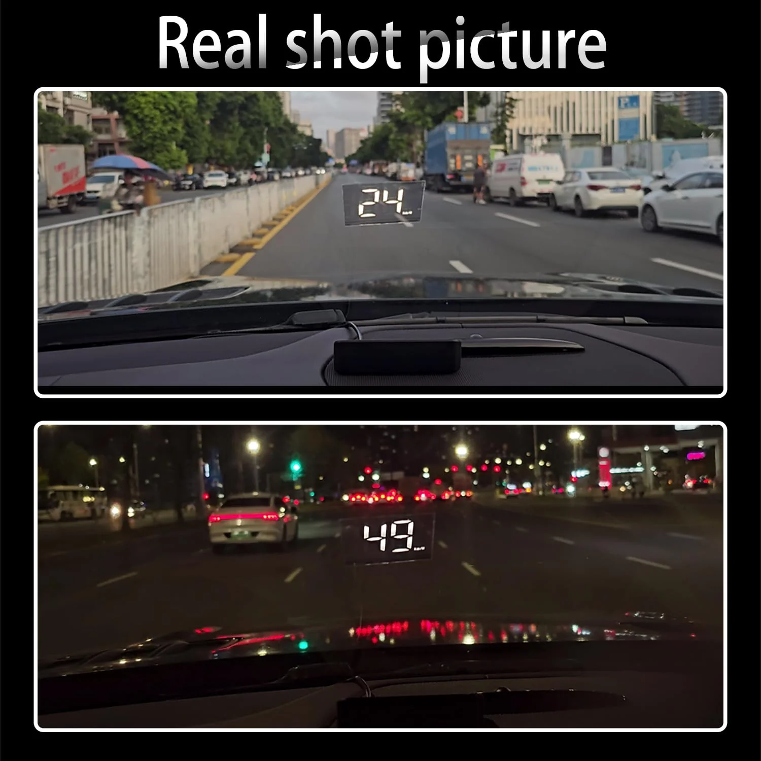 Head-up Display for car Windshield, Bright Large Font, GPS Speedometer with auto-Sensing, Accurate Digital Speedometer, Speed MPH, USB Cable Plug and Play - Image 7