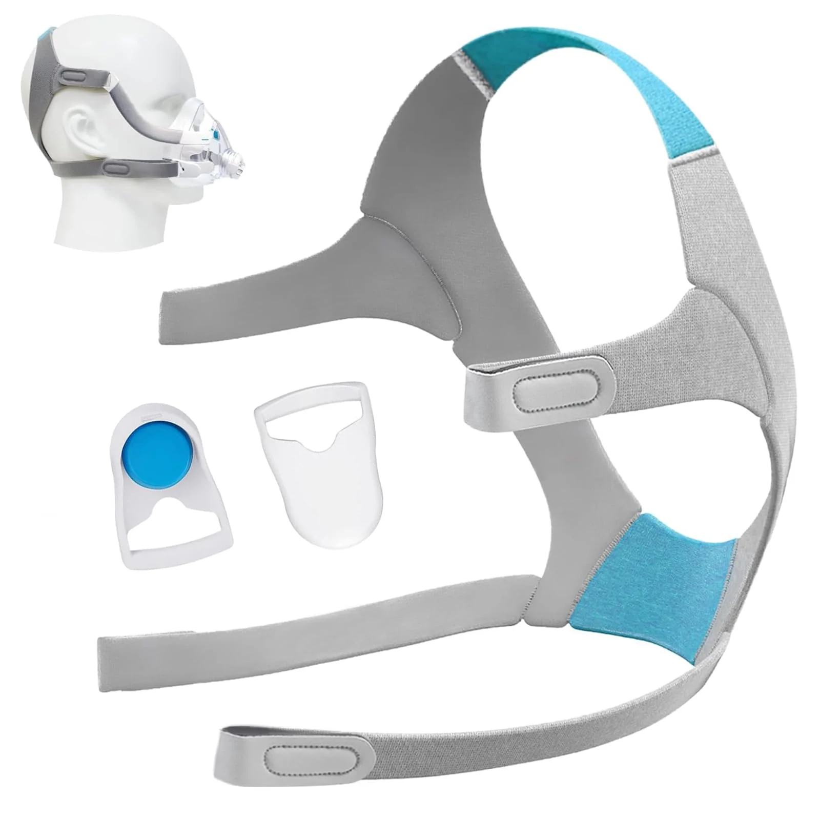 Headgear CPAP F20 Headband Compatible with Resmed Airfit F20 CPAP Mask CPAP Mask Accessories Unisex CPAP Replacement Headband (Mask Not Included)
