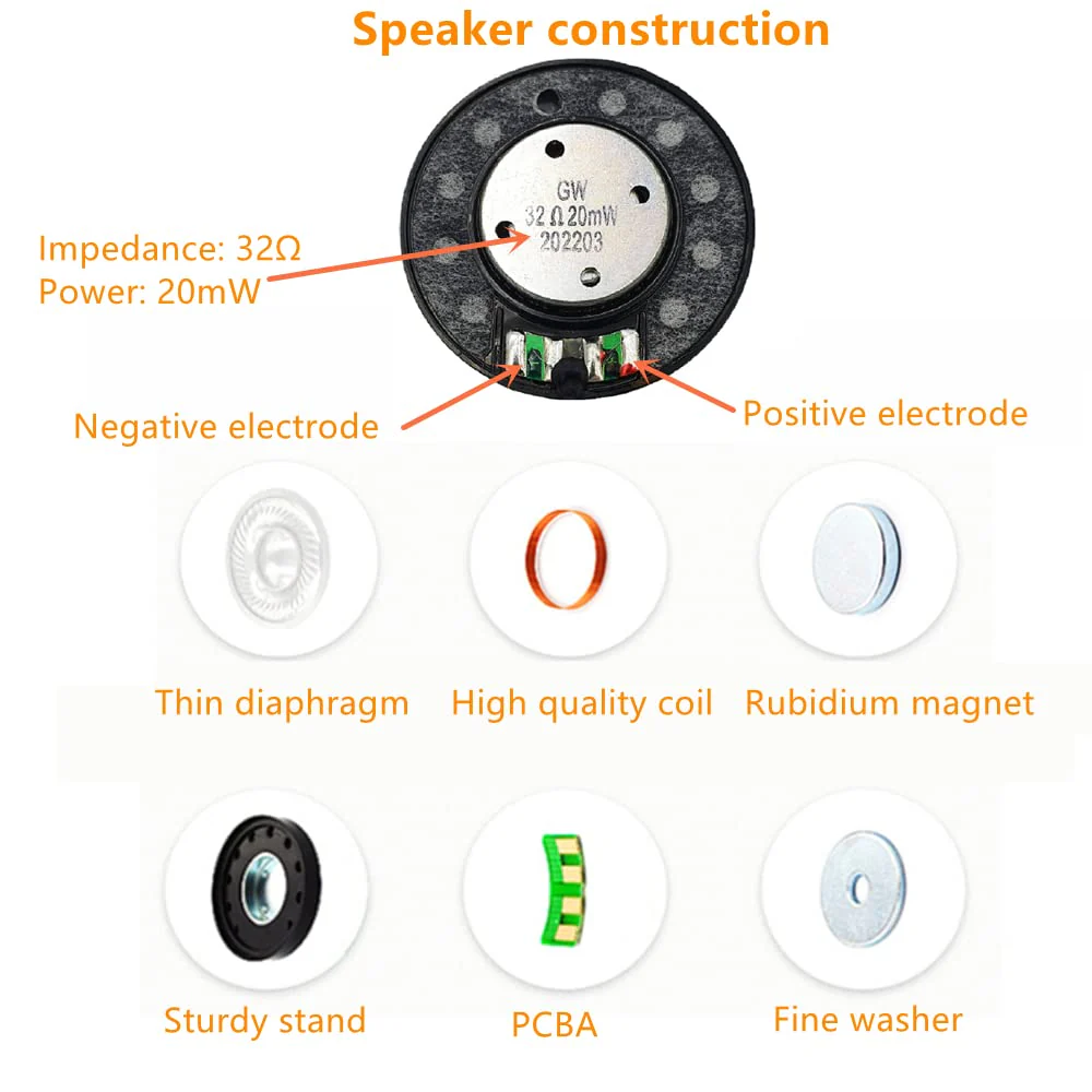 Headphone Speaker Driver 40mm 32ohm for Beats Studio3, Studio2, Studio Pro, WH-1000XM4, WH-1000XM3, QC35 QC25 QC15 QC2 Headset Replacement Speaker Parts - 2 Pack - Image 5