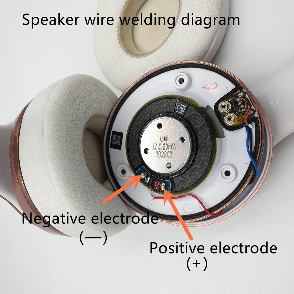 Headphone Speaker Driver 40mm 32ohm for Beats Studio3, Studio2, Studio Pro, WH-1000XM4, WH-1000XM3, QC35 QC25 QC15 QC2 Headset Replacement Speaker Parts - 2 Pack - Image 6