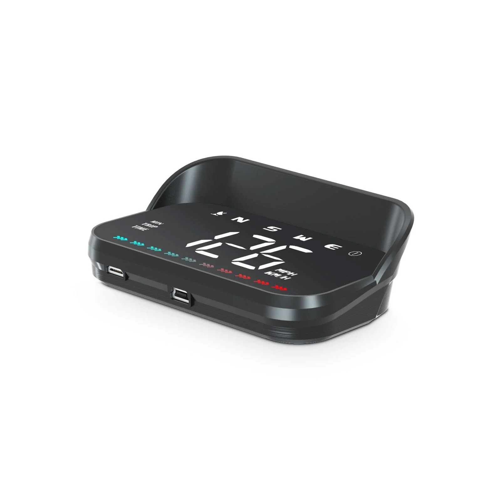 Heads Up Display, GPS Speedometer M23, Universal Car HUD with Speed MPH, Compass Direction, Overspeed Alarm HD Display, USB Cable Plug & Play
