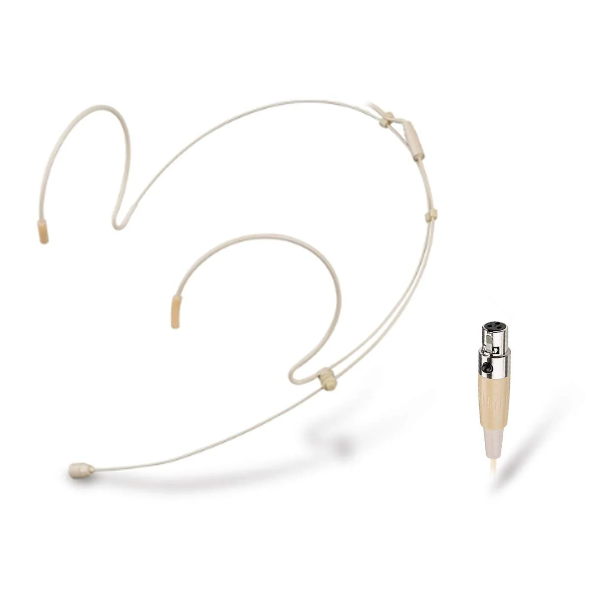 Headset Microphone Double Over Ear Earset Over Ear Headworn Mic Compatible with AKG Wireless System Bodypack Transmitter with 1.2m Cable Windscreen Mini XLR 3 Pin TA3F Plug