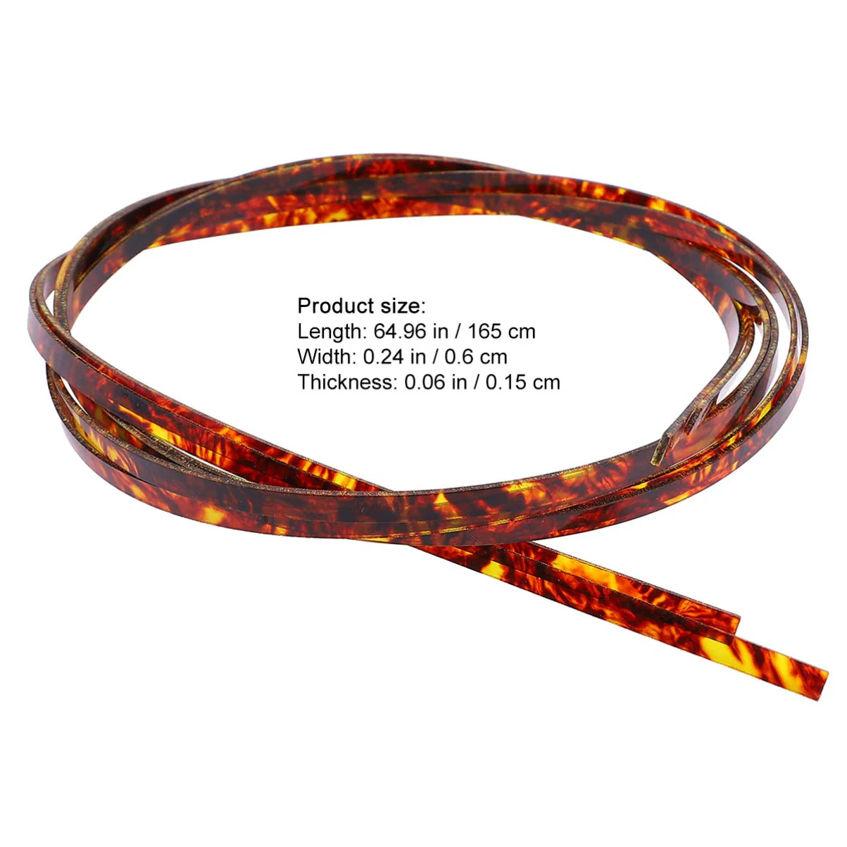 HEALLILY 2pcs Plastic Binding Purfling Strip for Guitar Acoustic Classical Guitar Bass Strip Body Binding Inlay (Brown) White Guitar Brown - Image 5