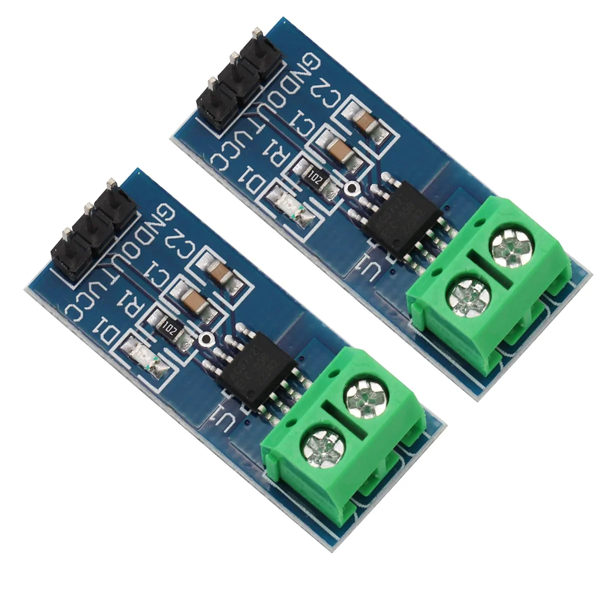 Heevhas ACS712 5A ACS712ELC-05B Current Sensor Module Hall Current Sensor Range Module for Arduino (Pack of 2) 2 x 5 A