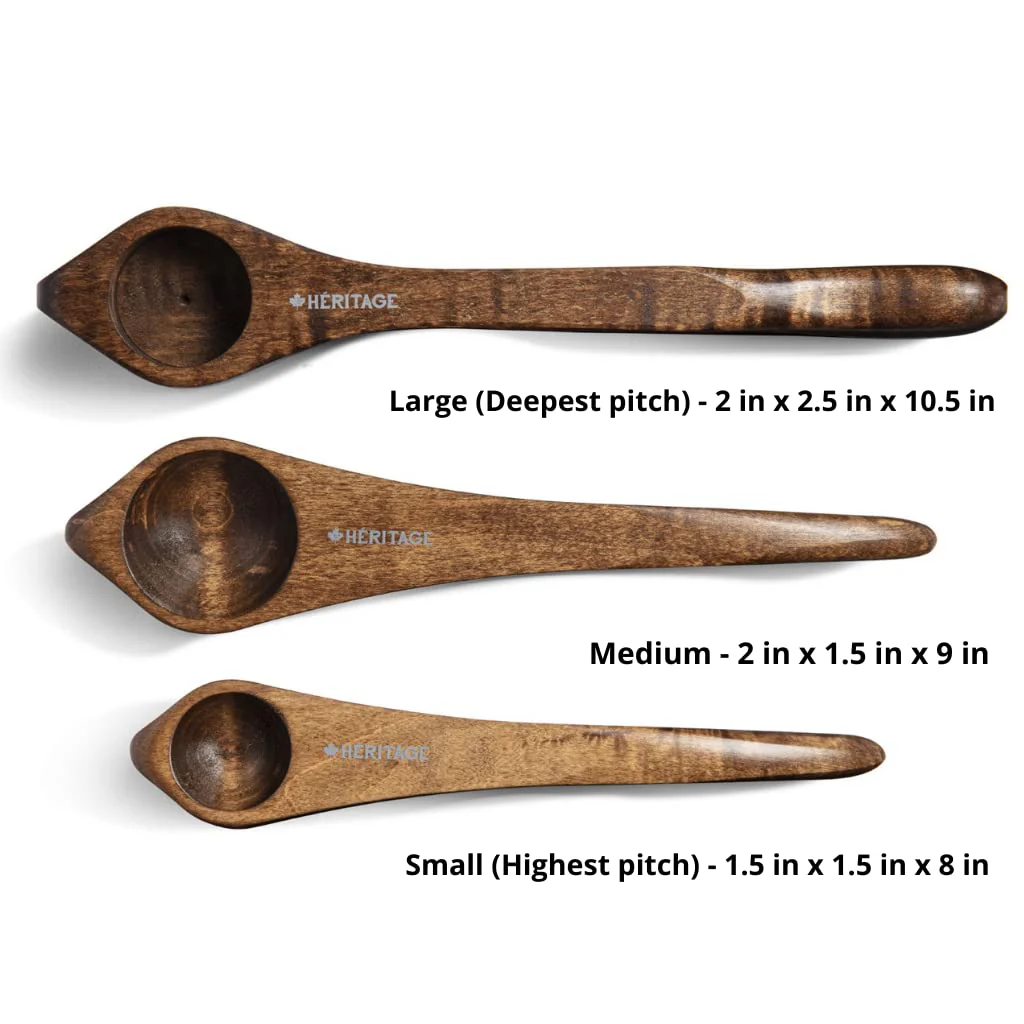 Heritage Musical Spoons Percussion Instrument, Handmade Canadian Maplewood, Natural Wood Folk Sound, Great Gift for All Ages With Any Music Experience, Small, Blue - Image 6
