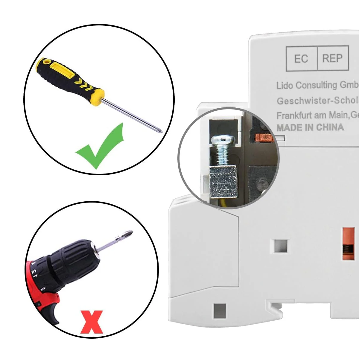 Heschen Household AC Contactor, CT1-25, Ie 25A, 2 Pole, Two Normal Open, DC 12V Coil Voltage, 35mm DIN Rail Mount (DC 12V) DC 12 V - Image 7