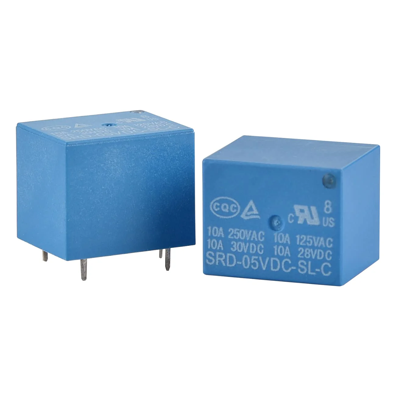 Heschen - PC Relay SRD-05VDC-SL-C DC5V Coil SPDT 10A 250VAC 5 Pin Terminal 2 Pack