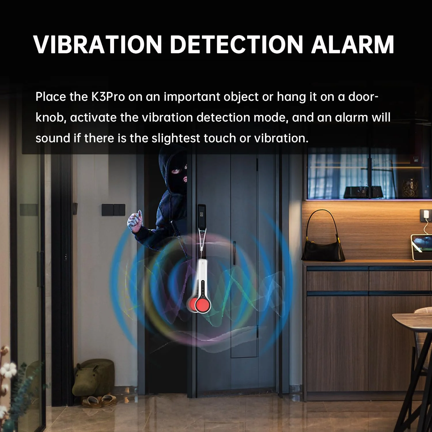 Hidden Camera Detectors Detector - Anti Spy Cameras Bug RF GPS Tracker Detector Magnet Detection Vibration Detection Sound Vibration Light 3 Kinds of Prompts for Car Indoor Outdoor Hotel K3 Pro+ - Image 3
