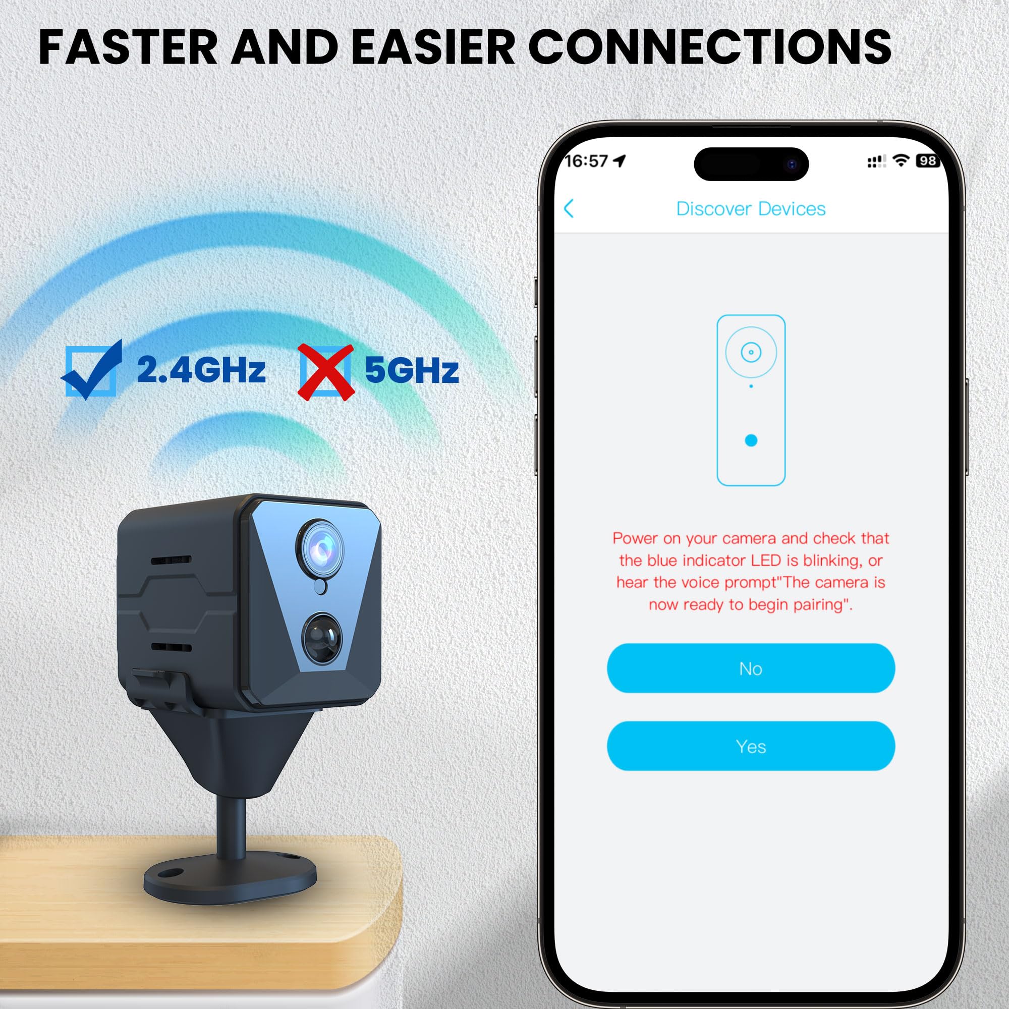 Hidden Spy Camera, 2K WiFi Mini Camera, 100 Days Standby Battery Life, Cloud & SD Storage, Clear Night Vision, AI Motion Detection, Real-Time Record Security Wireless Camera Nanny Cam - Image 7