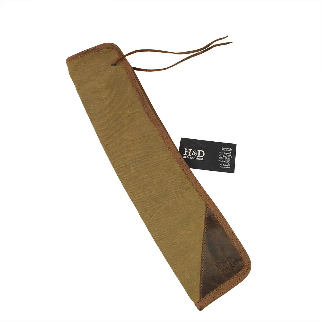 Hide & Drink, Waxed Canvas Drumstick Bag/Drummer Stick Bag Holder/Musician's Essentials Handmade :: Fatigue - Image 5