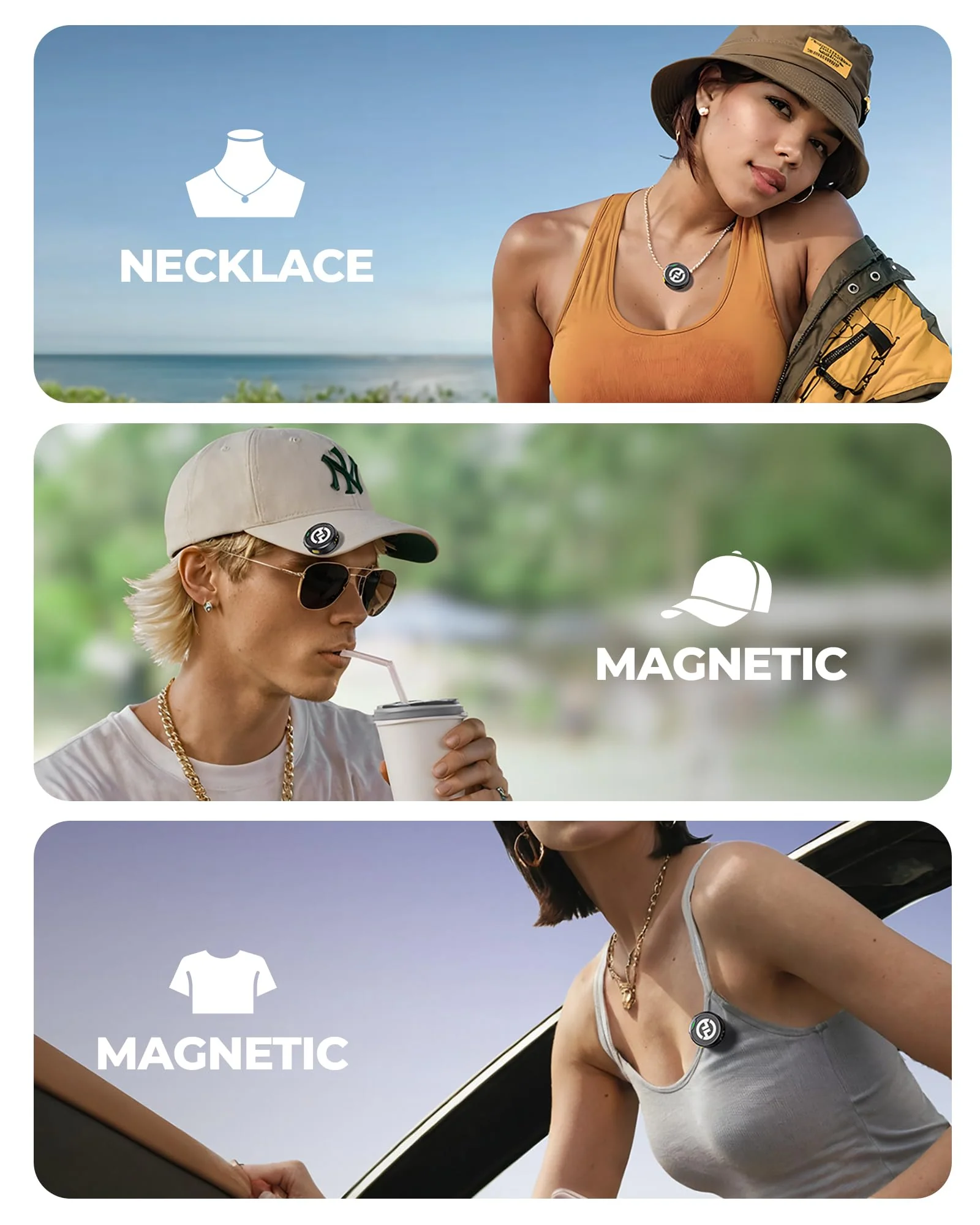 Hollyland Lark M2 Wireless Microphone for iPhone14 & Below, Mini Magnetic Microphone, 300m Range, Hi-Fi Audio, Noise Cancelling, 30h Use, Video Recording (2TX + Lightning RX + Charging Case) Black - Image 3