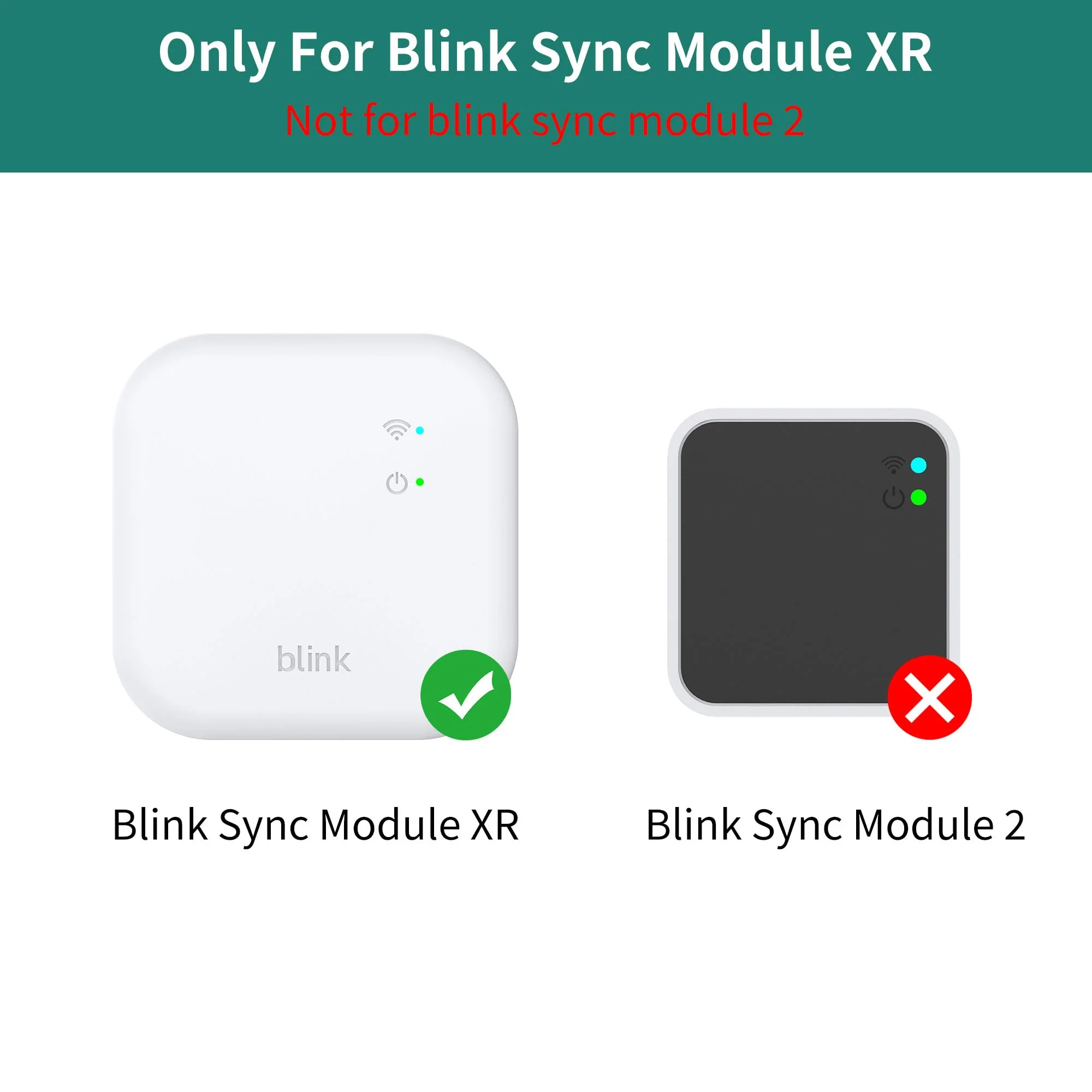 HomeMount Outlet Wall Mount for Blink Sync Module XR with Short Cable, Save Space and Easy Move Wall Holder Mounting Bracket for Blink Outdoor Indoor Home Security Camera, No Messy Wires or Screw white - Image 2