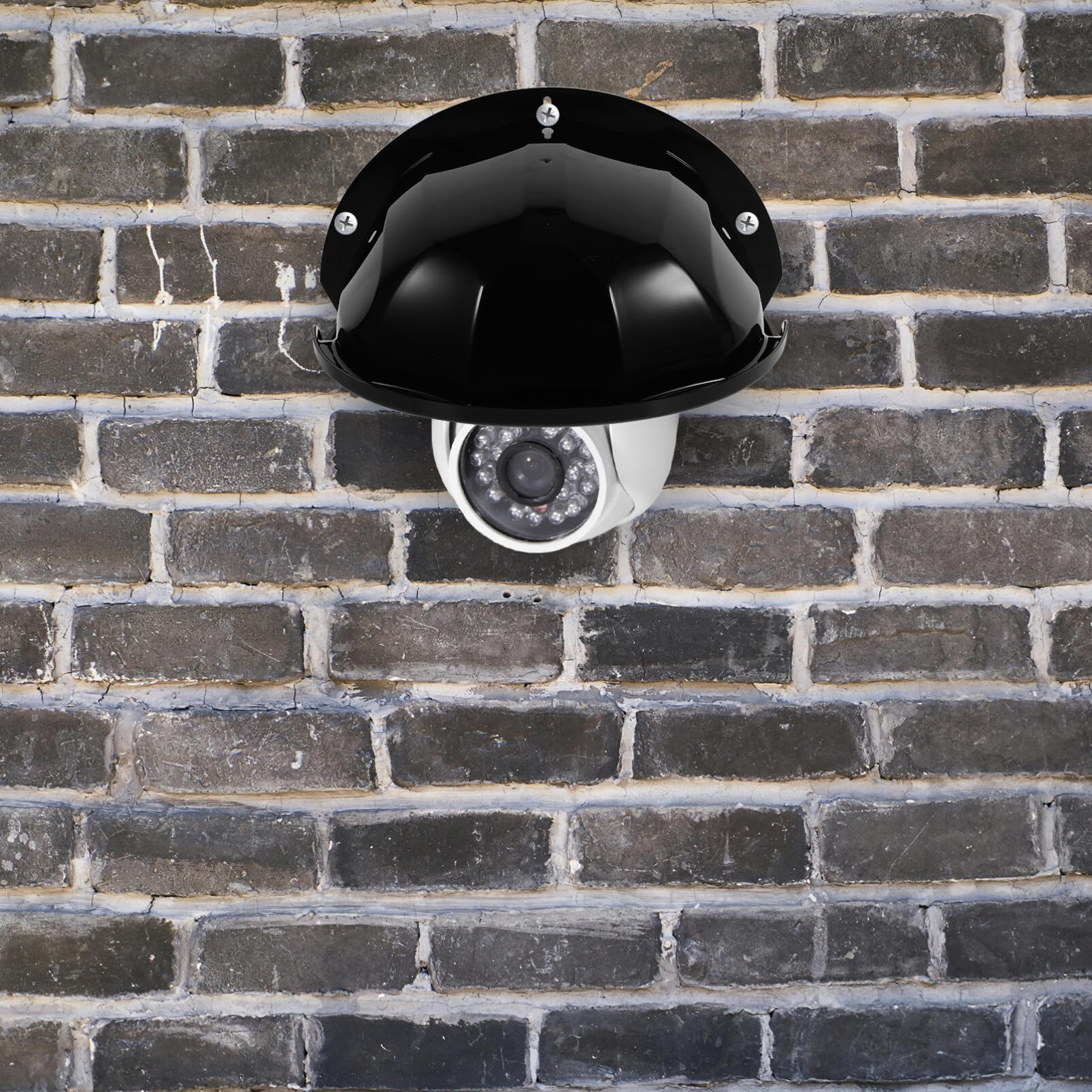 Homoyoyo 2pcs Sun Rain Shade Camera Cover Shield Camera Shield Cover for Nest/Ring/Dome/Bullert Outdoor Camera Black - Image 8