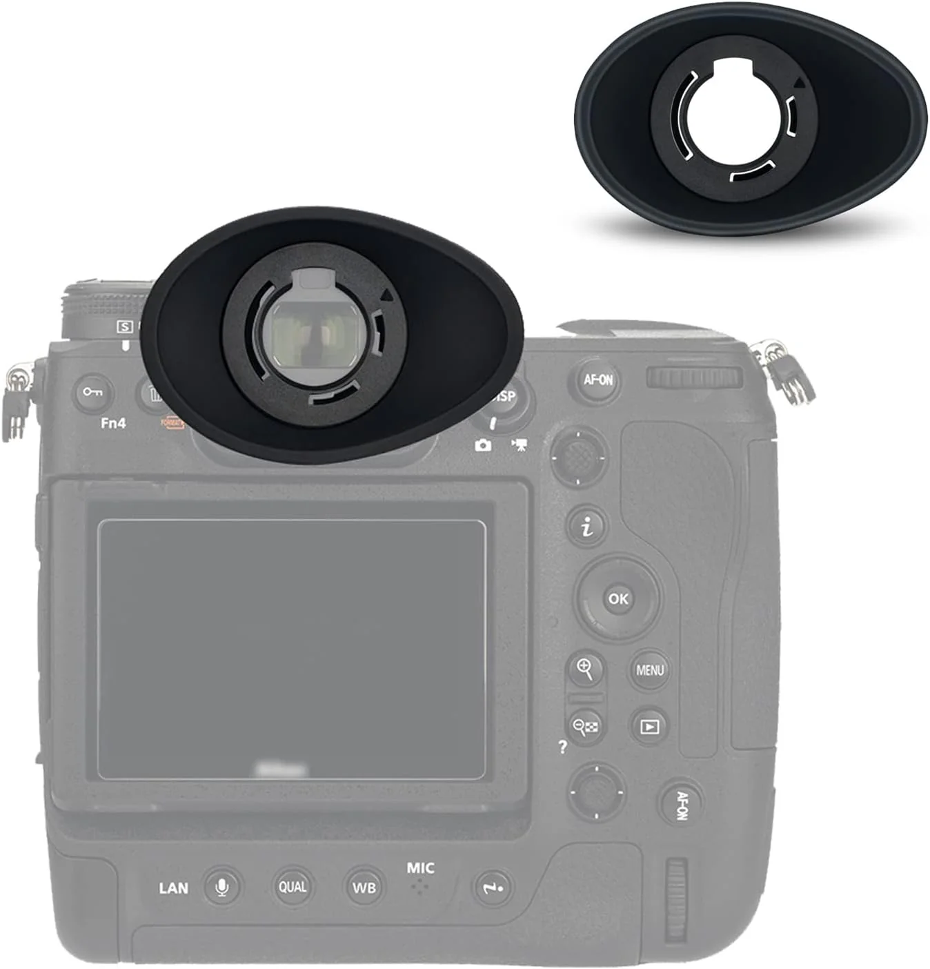 Hoodman Glasses Eyecup for Nikon Z9, Z8 & Zf Mirrorless Cameras For Glasses Eyecup