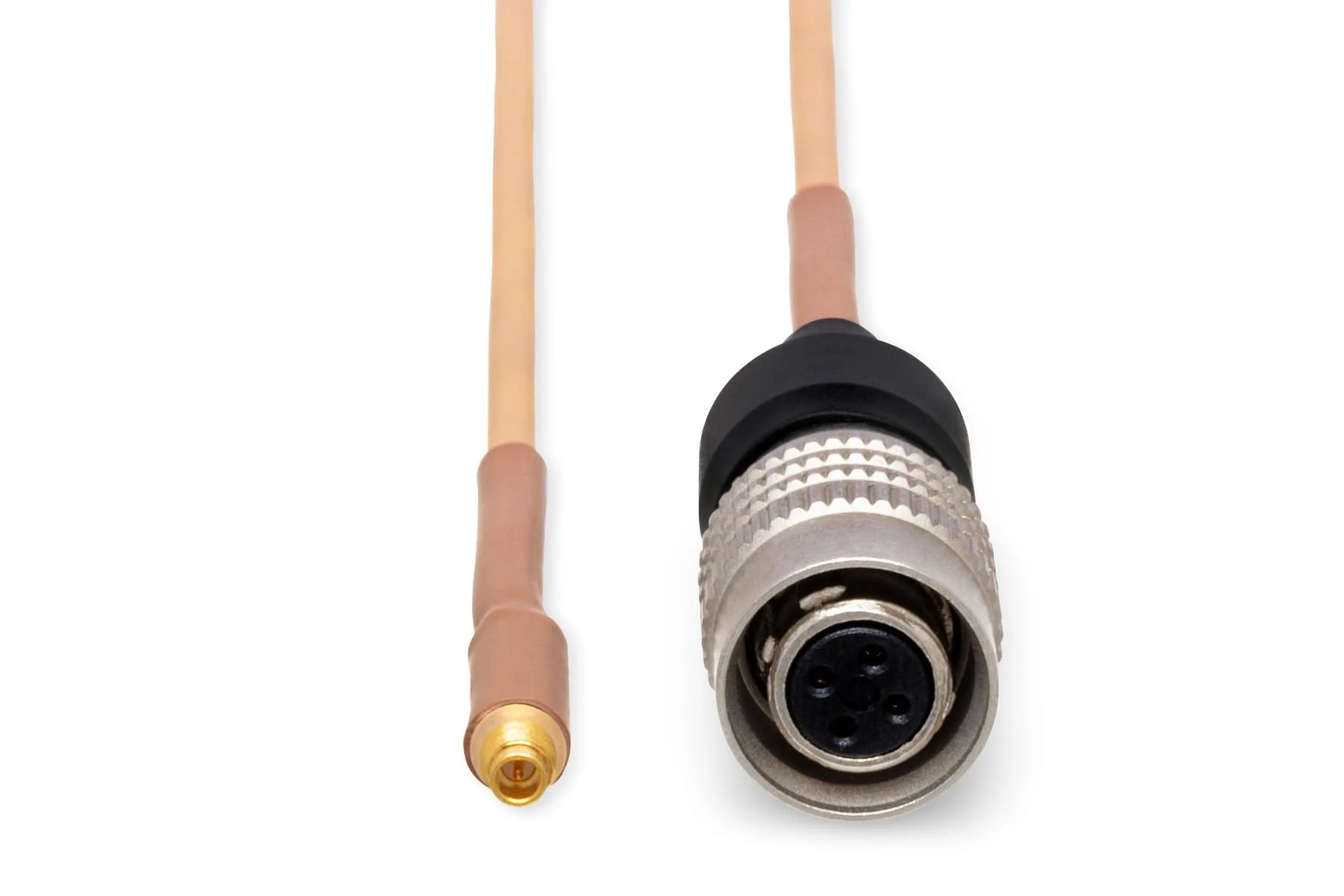 Hosa Mogan Cable-BG-2AT, 6 Foot Audio Technica 2.0 Millimeter OD Cable Beige - Image 2
