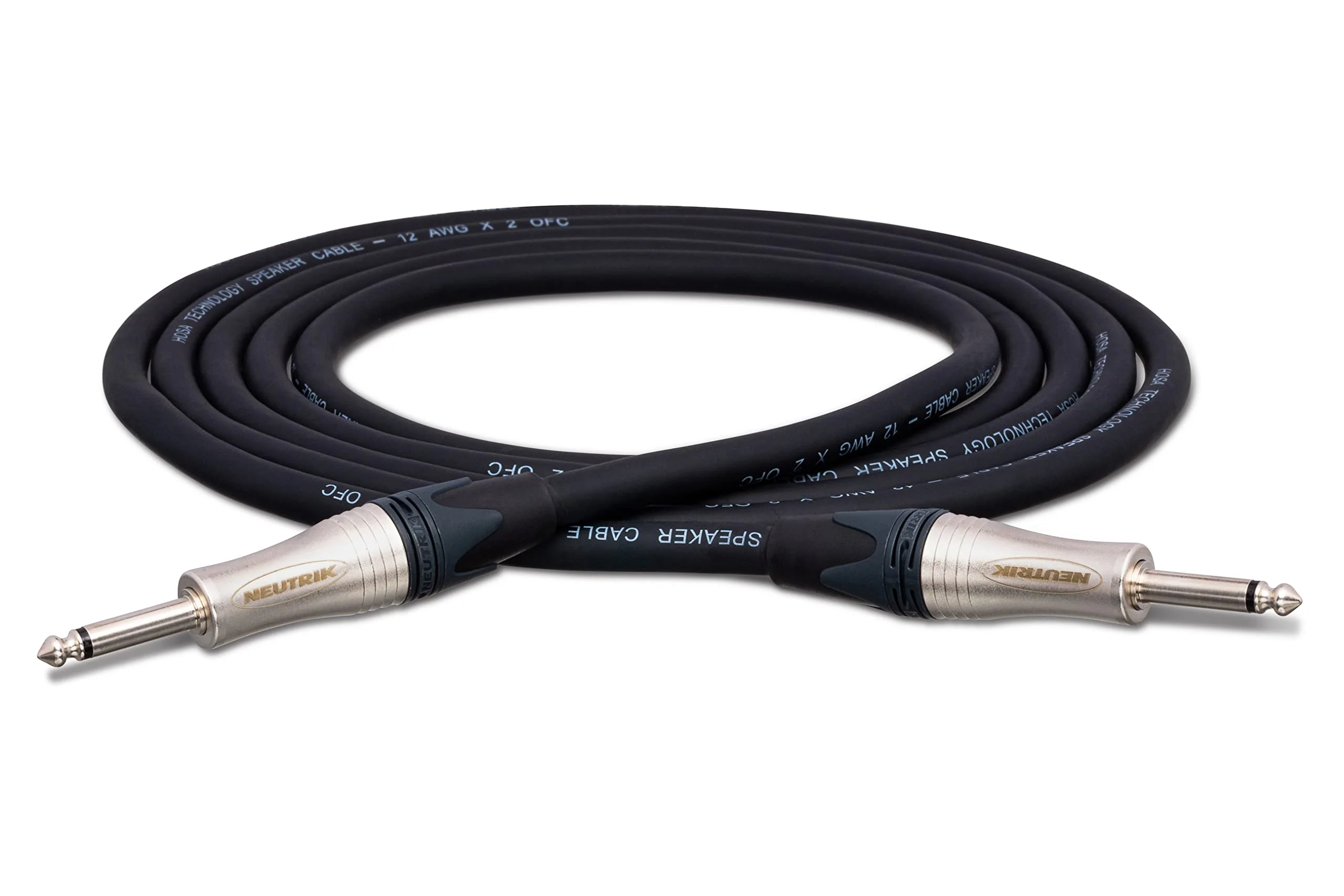 Hosa SKJ-210 Edge Speaker Cable, Neutrik 1/4 Inch TS to Same, 10 Feet 10-Feet