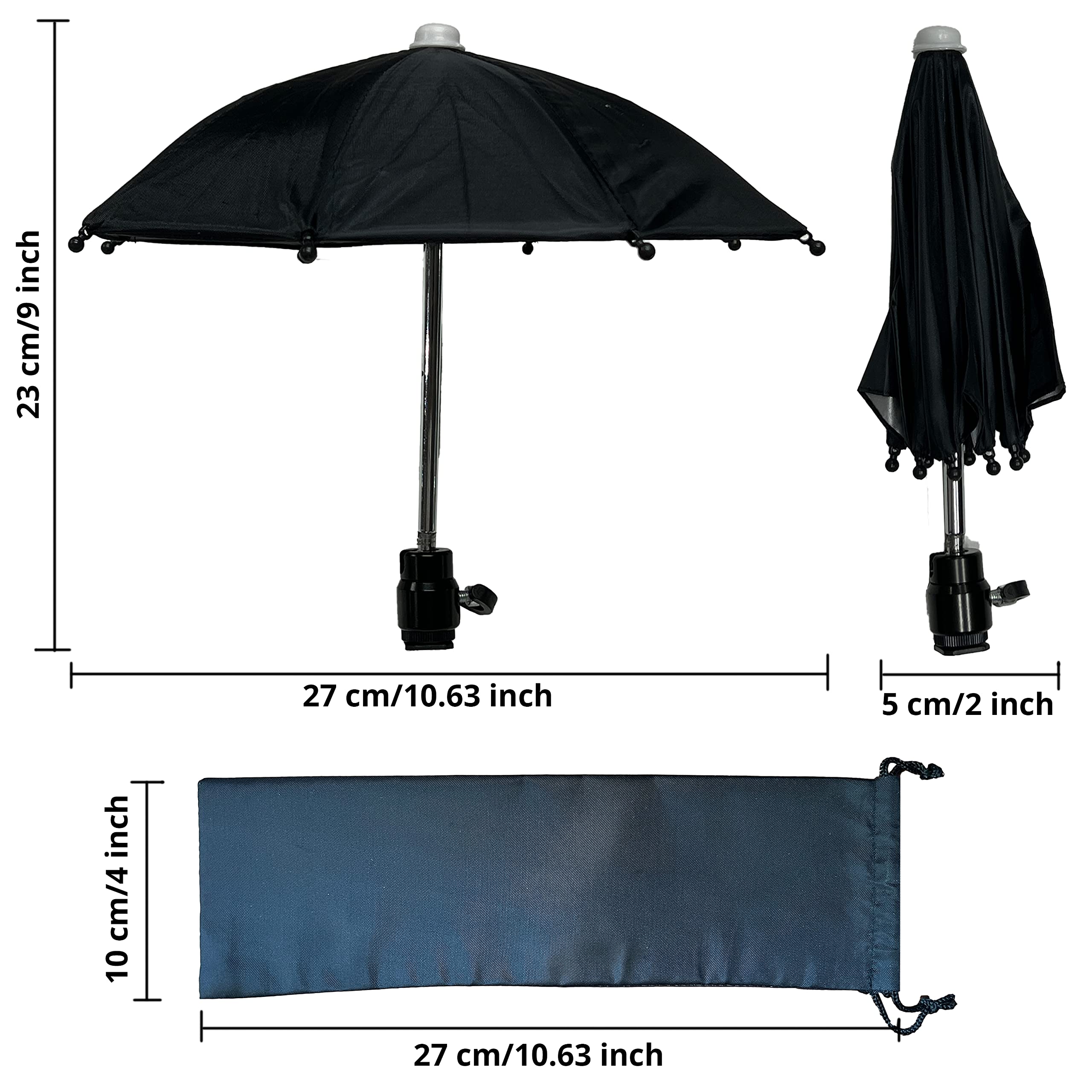Hot Shoe Umbrella/Sunshade, Protects Camera from Rain, Bird Droppings, Sunlight, Snow, Camera Umbrella, Waterproof Camera Accessory Small-New - Image 4